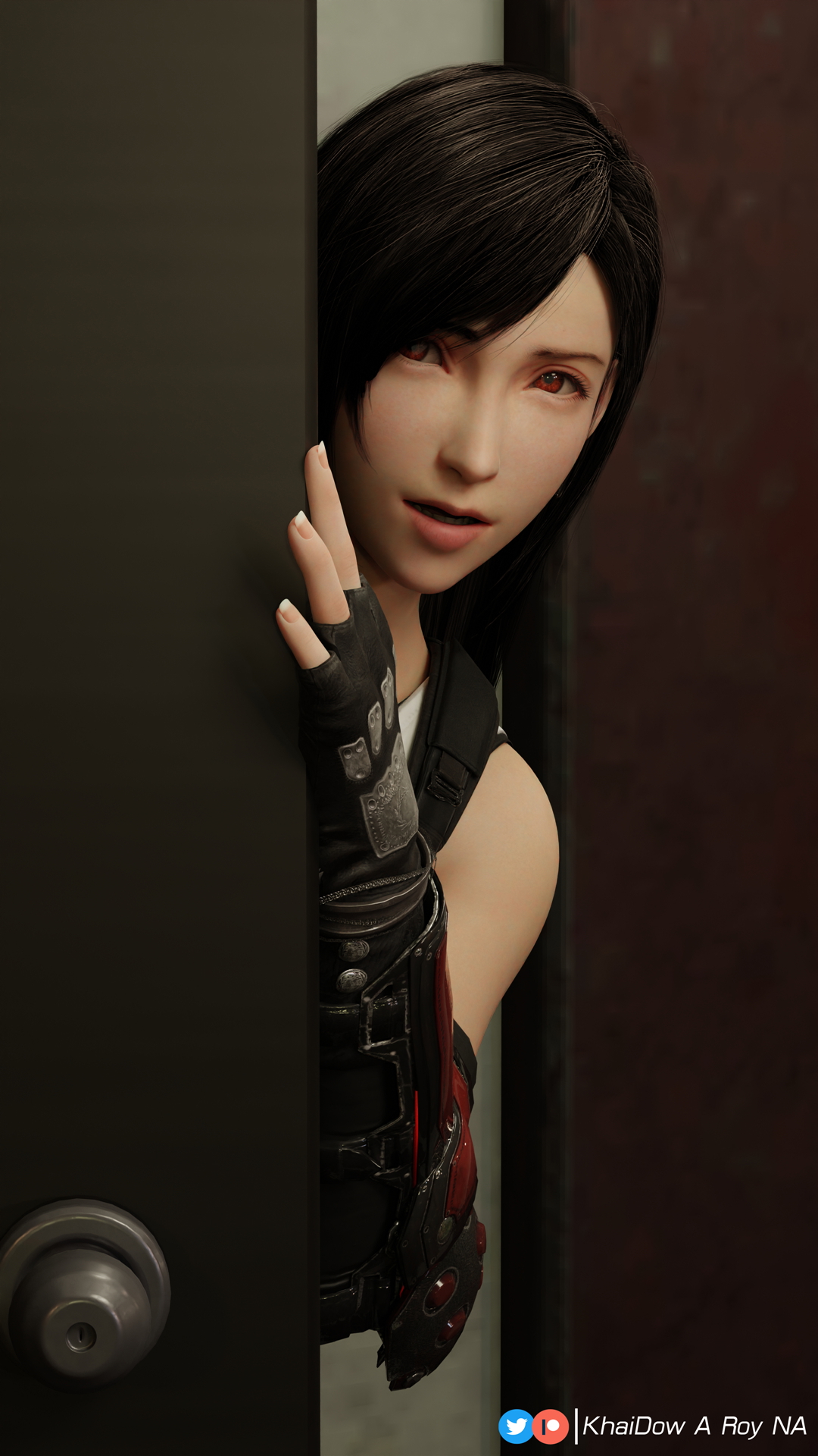 Tifa's in her room Tifa Lockhart Ff7r Cloud Final Fantasy VII Final Fantasy Sex Sexy