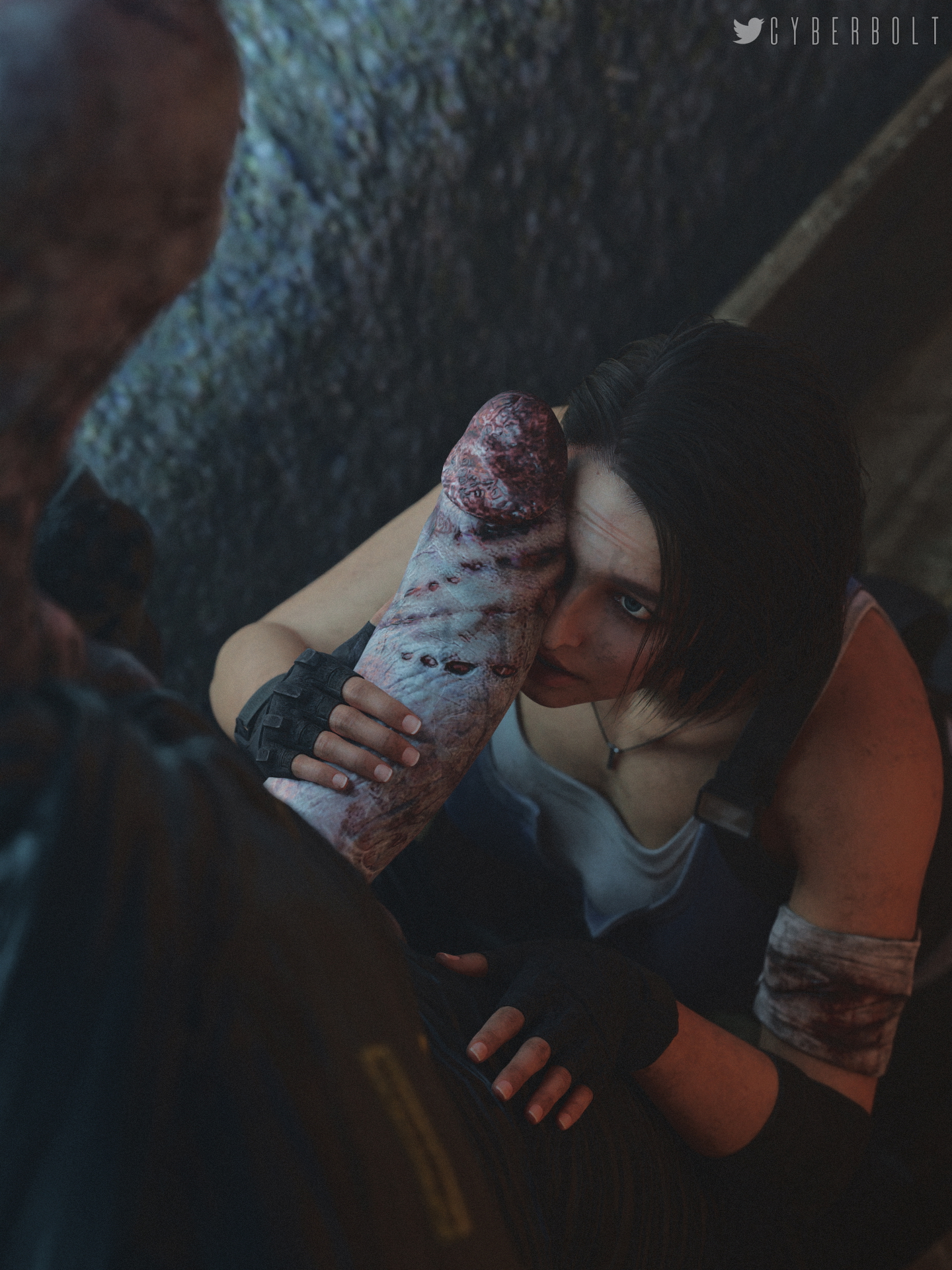 Jill & Nemesis Celebrate Halloween 2021 Resident Evil Resident Evil 3 Remake Jill Valentine Nemesis Halloween Blowjob Cumshot Big Cock 2