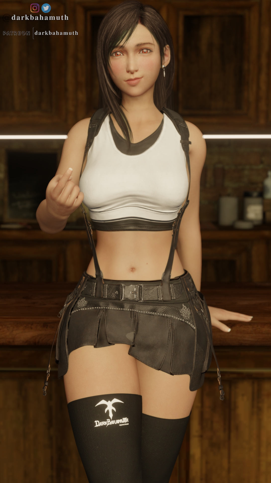 Tifa wants you Tifa Lockhart Final Fantasy 7 Final Fantasy VII Natural Tits Naked Tease 2