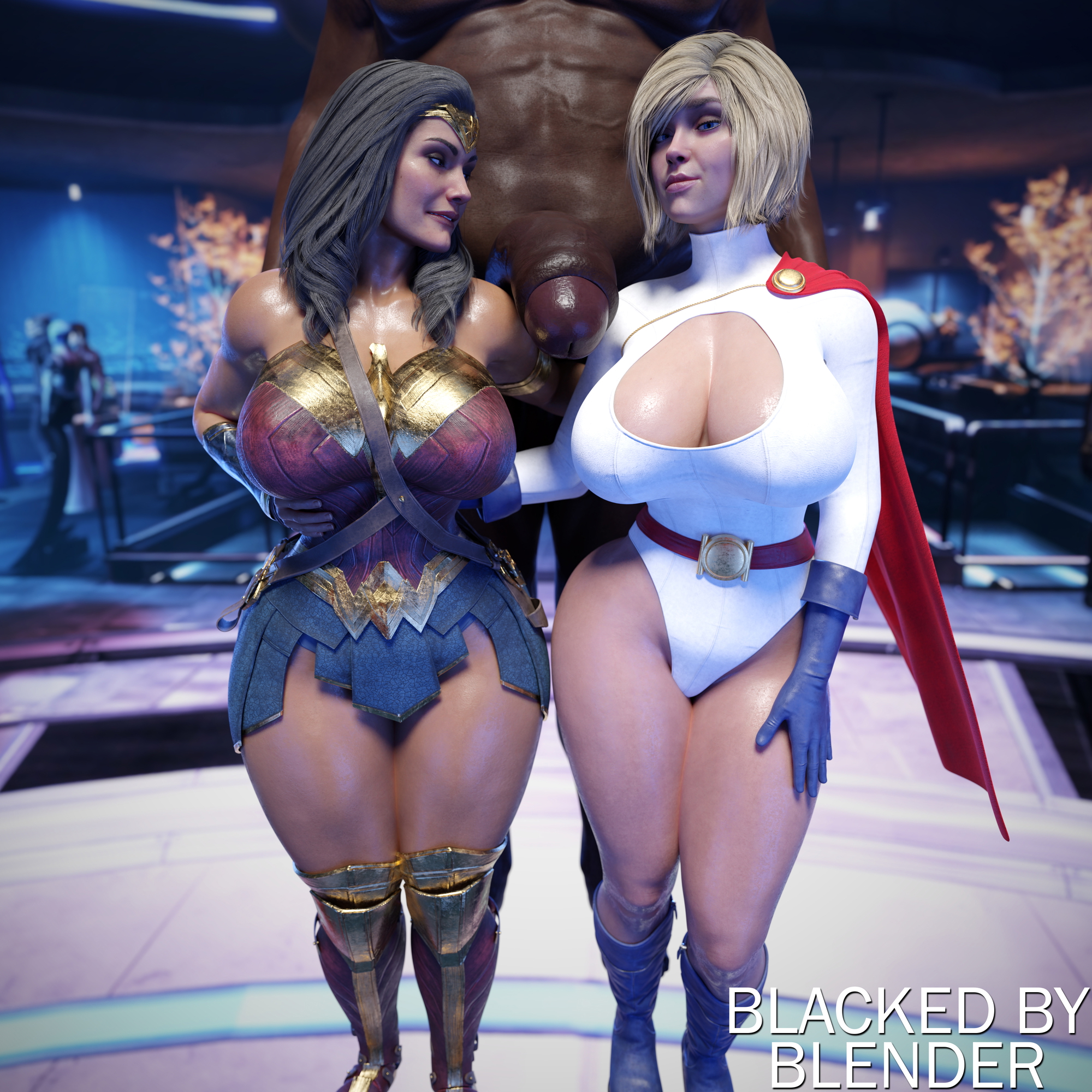 Power Girl & Wonder Woman x BBC Power Girl Wonder Woman Bbc