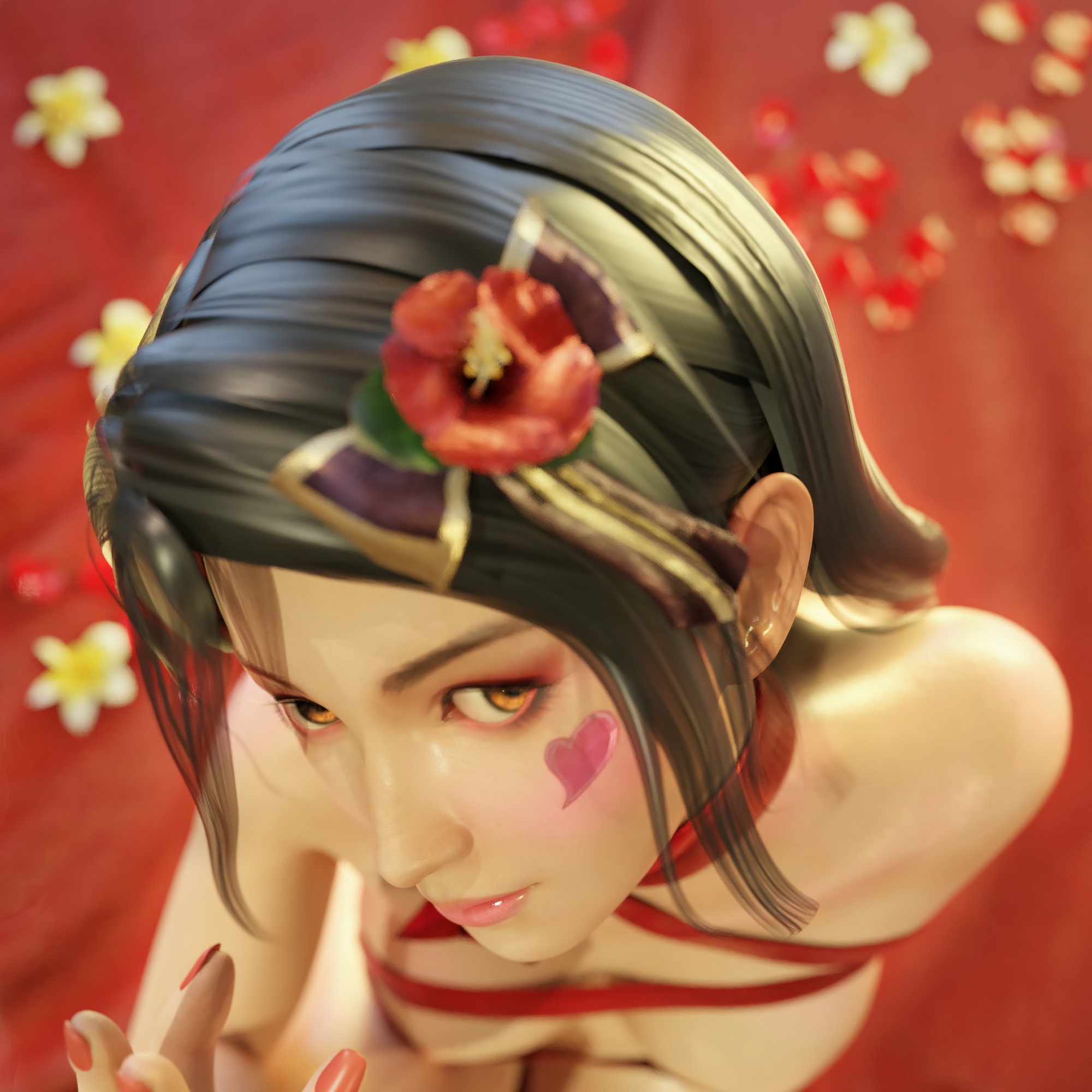 Momiji - Rendezvous Dead Or Alive Momiji 3d Girl 3d Porn Half Naked Sexy Looking At Viewer Pink Nipples Gift Natural Boobs 2