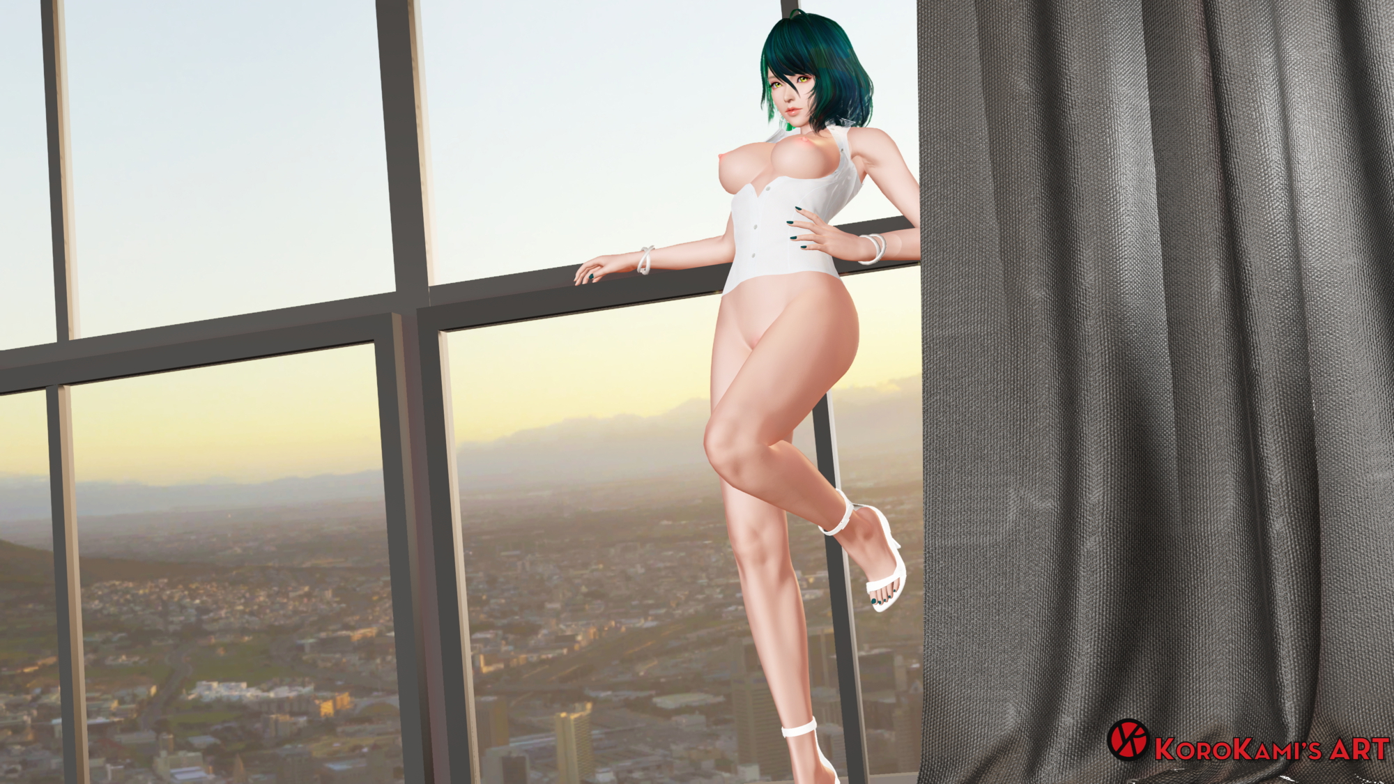 End of the day Dead Or Alive Tamaki 3d Porn 3d Girl Nsfw Videogame Nude Naked Natural Boobs Natural Tits Pink Nipples Pink Pussy Topless Posing High Heels 6