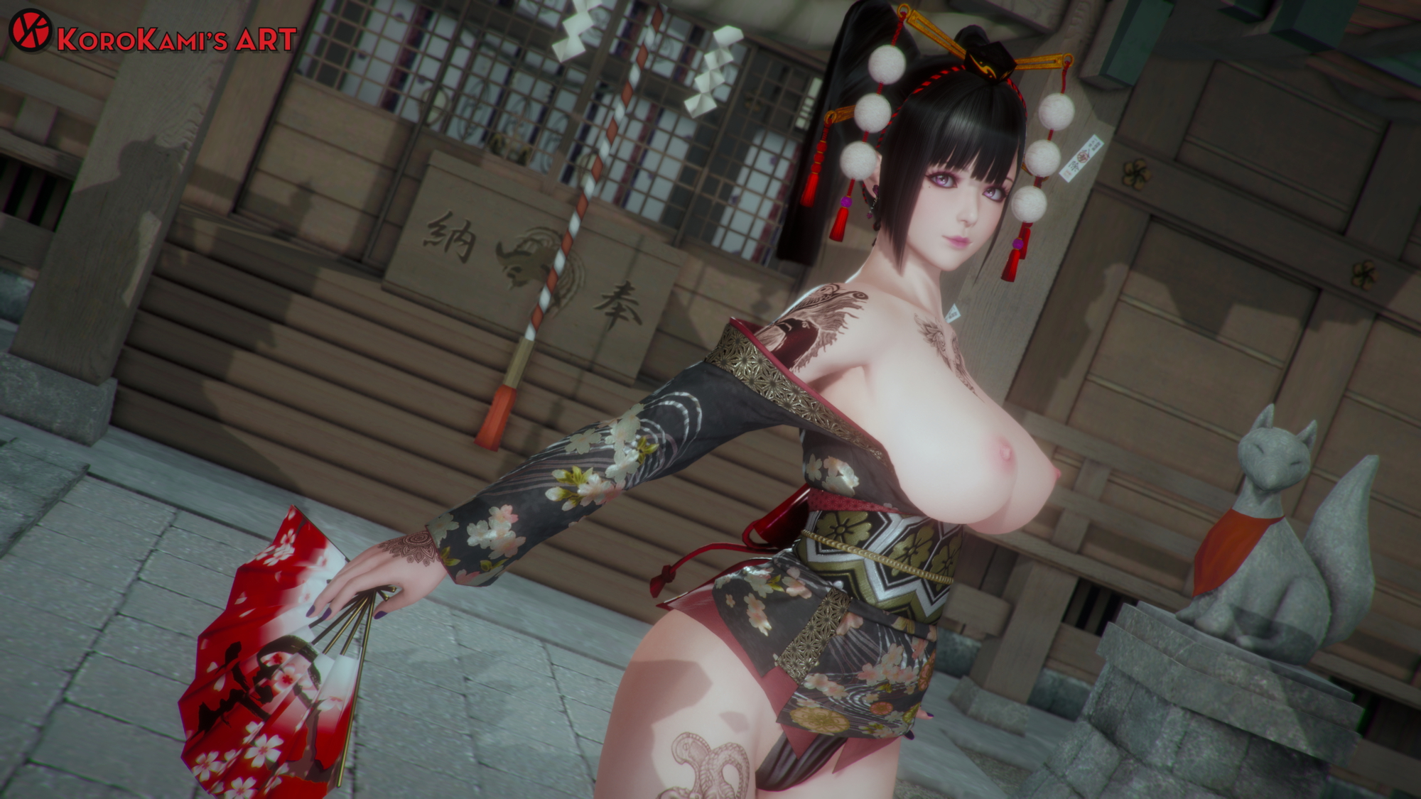 KoroKami's honey part 6 Dead Or Alive Original 3d Porn 3d Girl Nsfw Videogame Nude Naked Natural Boobs Natural Tits Pink Nipples Topless