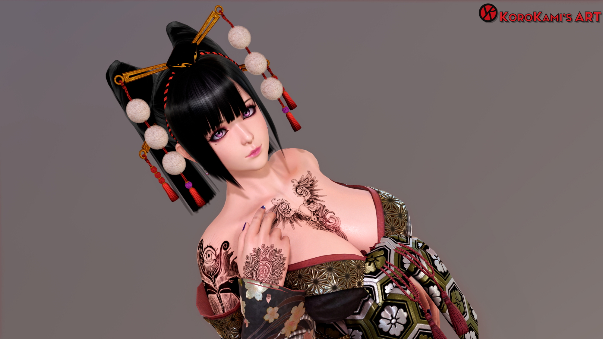 KoroKami's honey part 6 Dead Or Alive Original 3d Porn 3d Girl Nsfw Videogame Nude Naked Natural Boobs Natural Tits Pink Nipples Topless 3