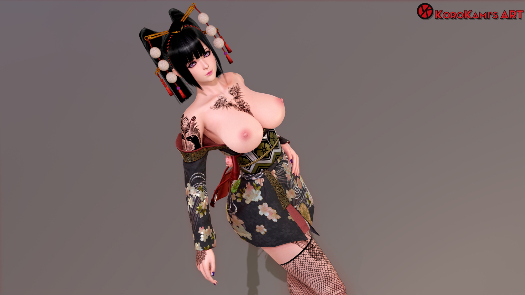KoroKami's honey part 6 Dead Or Alive Original 3d Porn 3d Girl Nsfw Videogame Nude Naked Natural Boobs Natural Tits Pink Nipples Topless 4