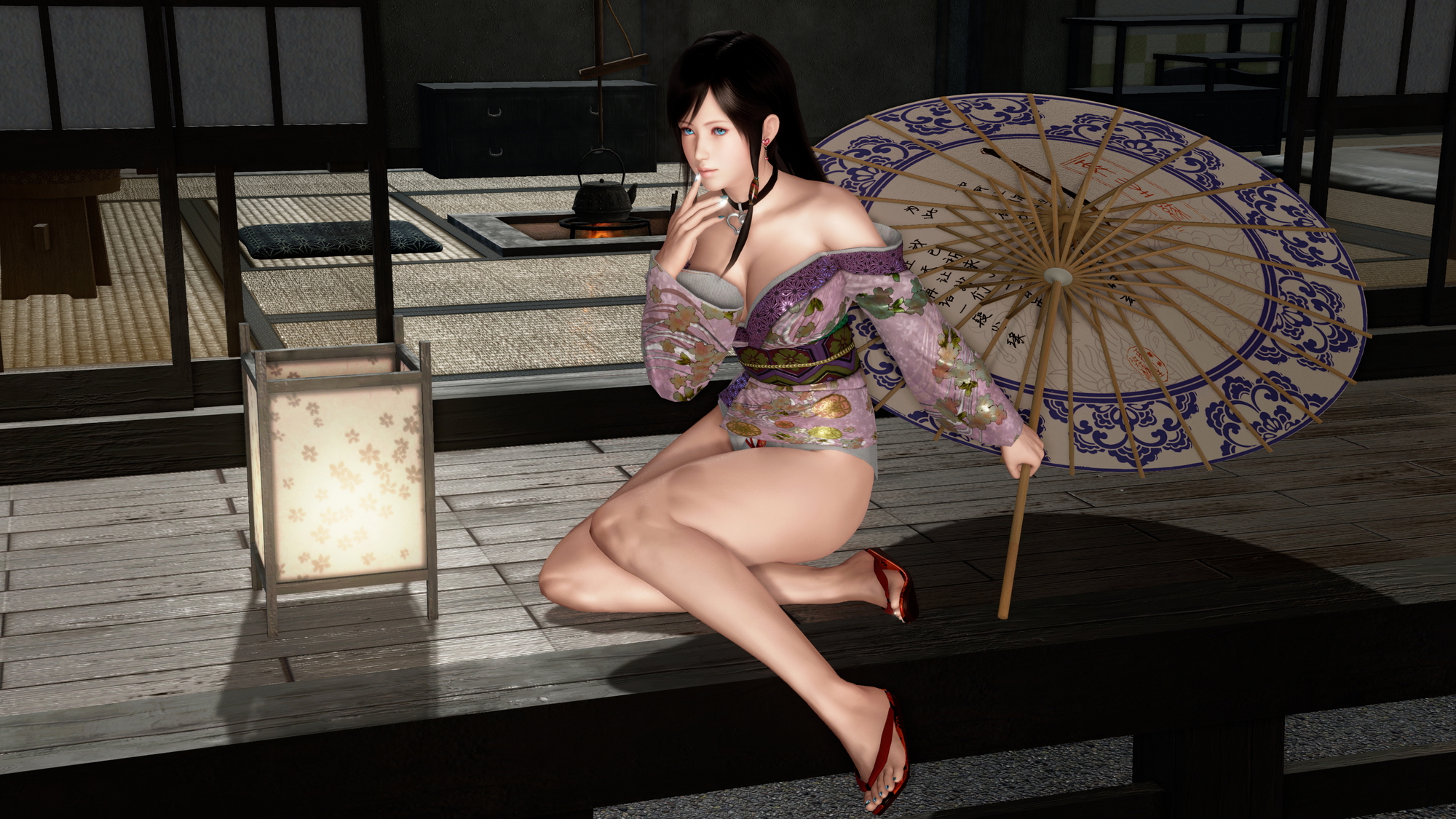 夏の夜 / Summer Night Dead Or Alive Kokoro 3d Porn 3d Girl Nsfw Videogame Nude Pink Nipples Big Tits Half Naked Japanese 3