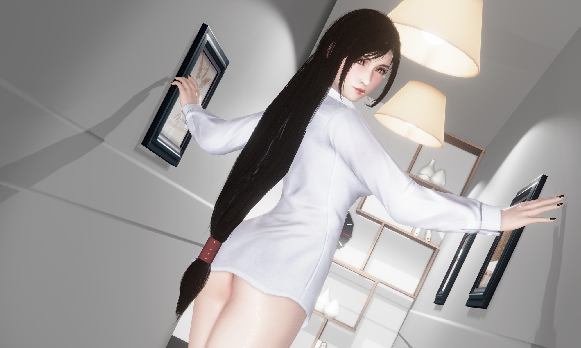 小さな通路 / Small Passage Final Fantasy Tifa Lockhart 3d Porn 3d Girl Nsfw Videogame Nude Naked Booty Back View 4