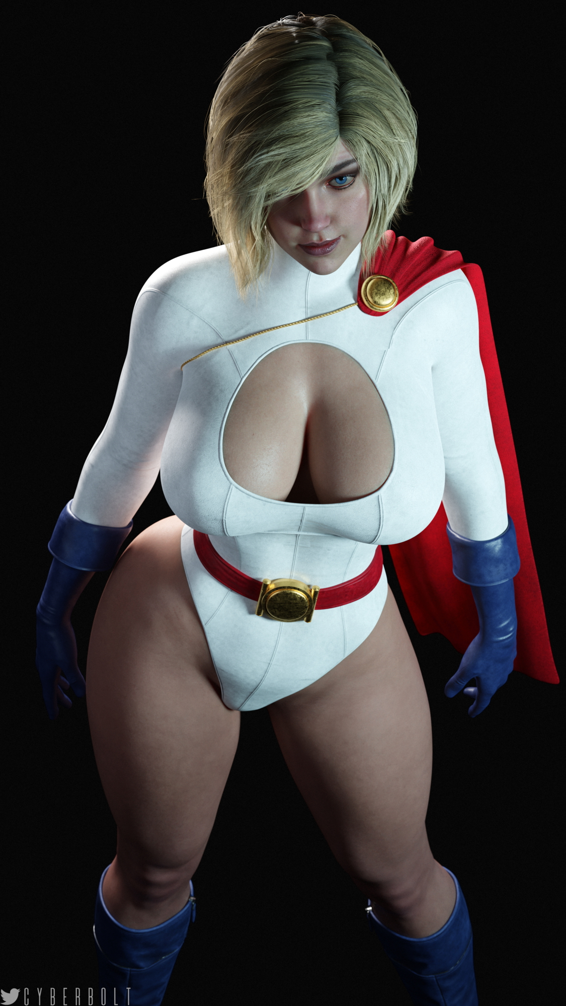 Power Girl Cycles vs Eevee Power Girl Dc Comics Big Tits Sfw