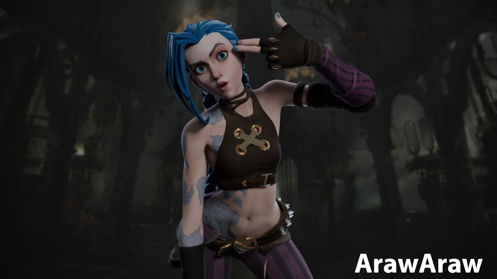 Jinx Arcane Poster Jinx League Of Legends  2