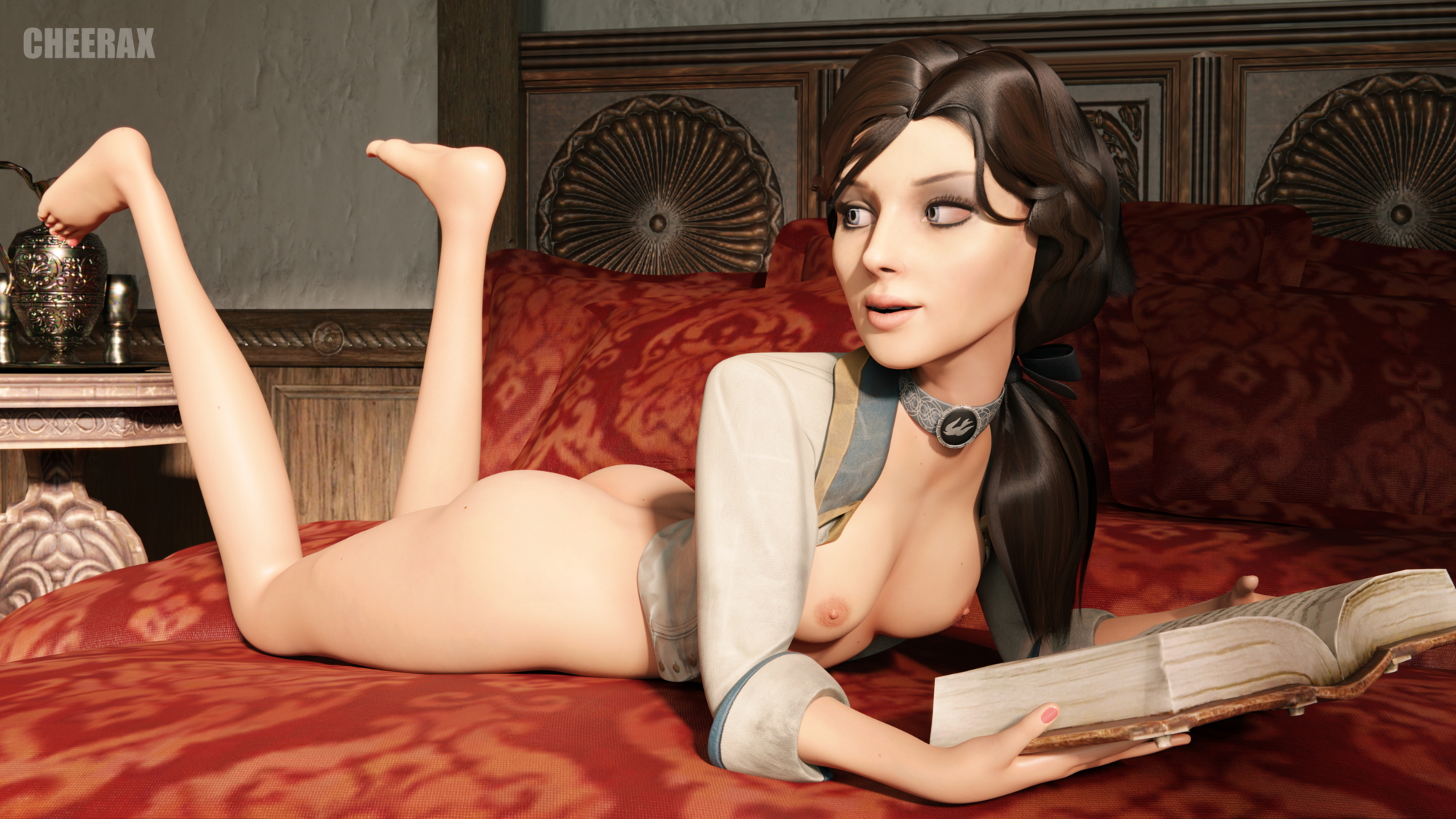 Elizabeth Relaxing Elizabeth Bioshock Infinite Breasts