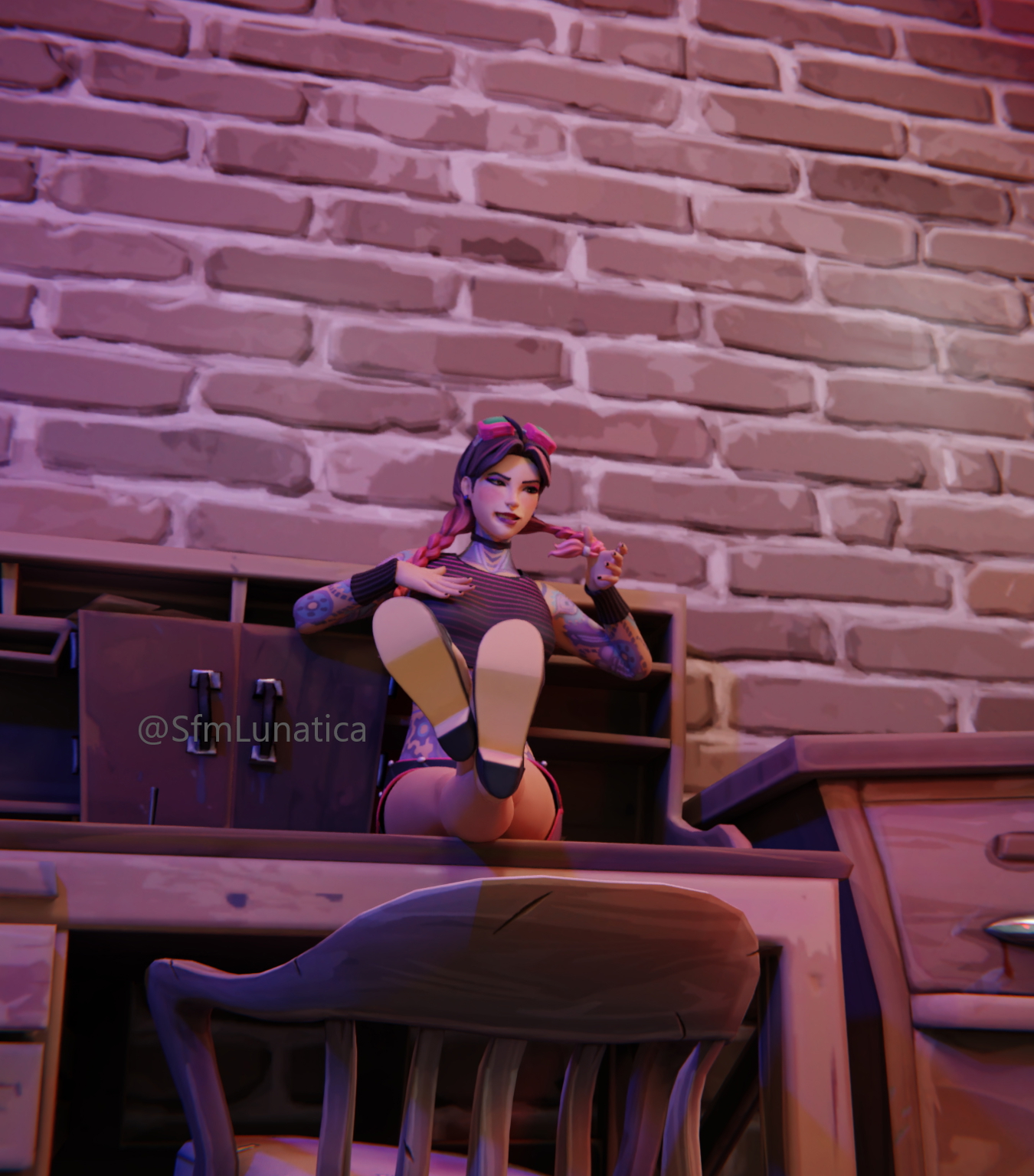 Jules shows her feet Jules Fortnite Jules Fortnite Nsfw Feet Barefoot Natural Tits Tits Rule34 Pink Nipples Legs Tattoo 3d Porn 3d Girl 7