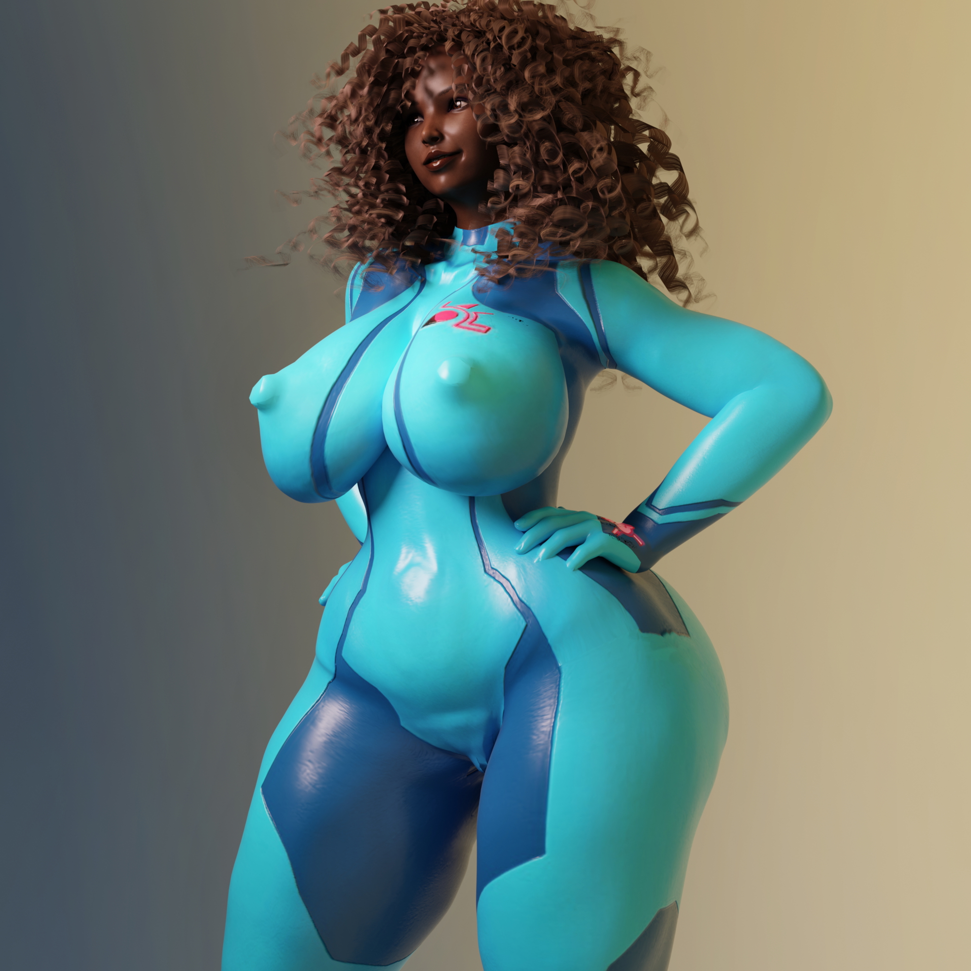 Zero Suit Samus Cosplays Samus Aran (Metroid) Metroid Big Breasts Big Tits Hips Thighs Videogame Glasses Huge Boobs Zero Suit Amazon Elf Orc Erect Nipples Big Nipples Thicc Milf 3