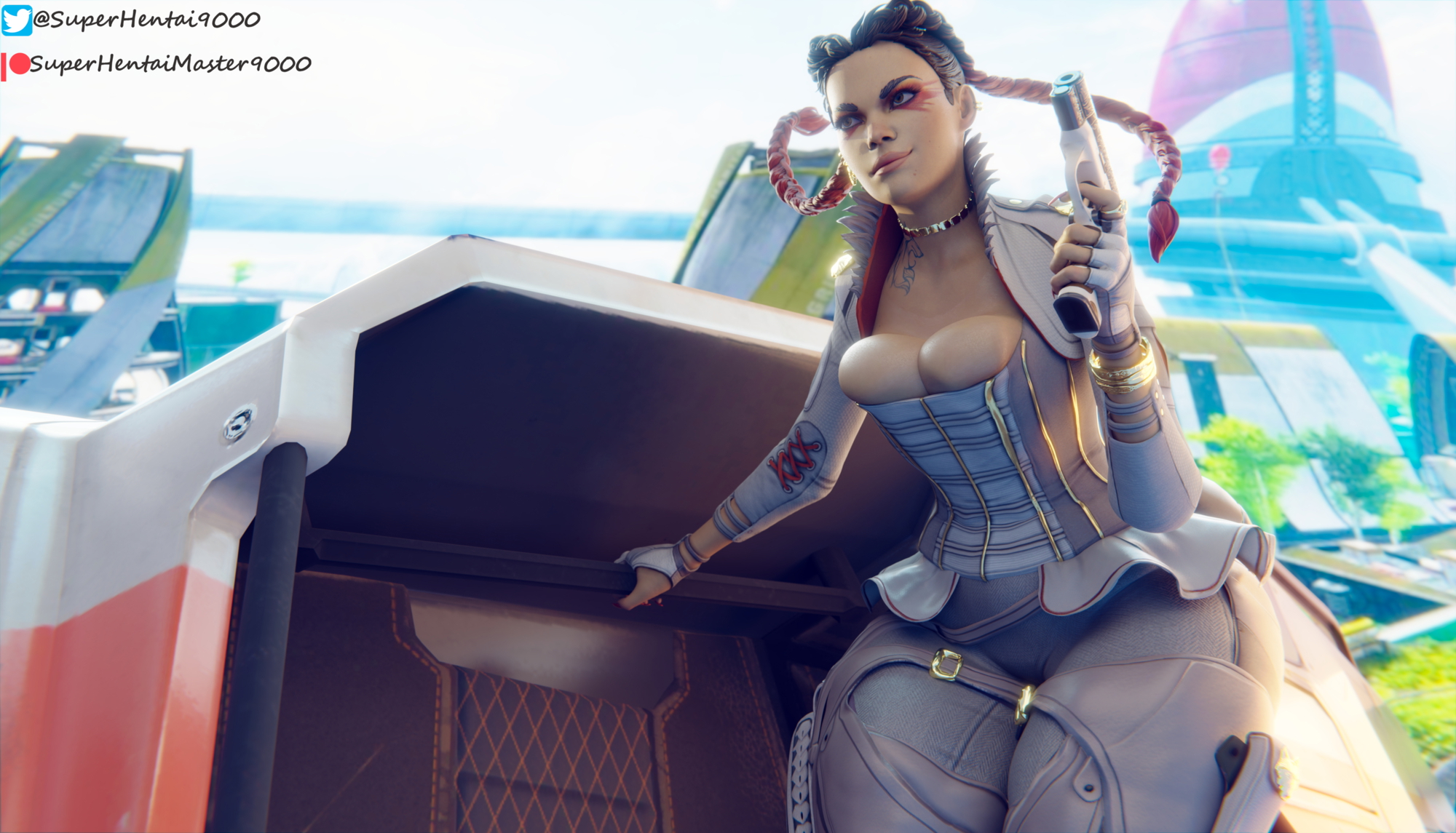 Loba Smug Apex Legends Loba Busty
