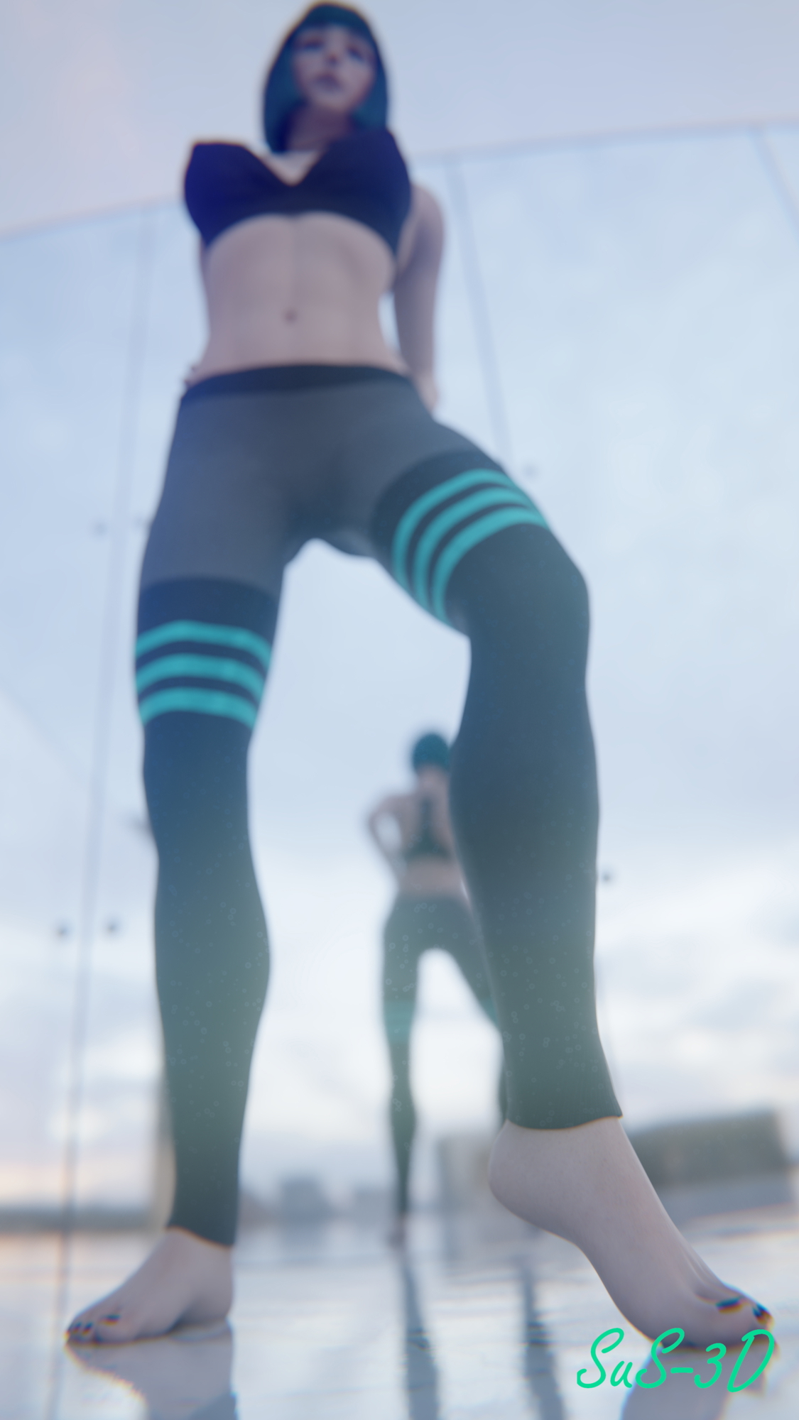 Ela Pin-up [01] Ela (rainbow Six Siege) Ela Bosak Pinup Feet Long Legs 9