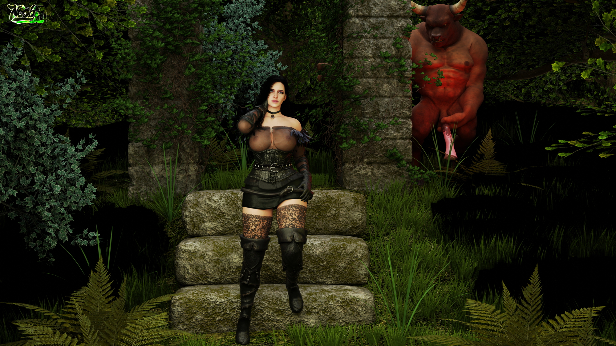 Yennefer x Minotaur Yennefer di Vengerberg Yennefer (witcher) Huge Cock Horsecock Monster 7