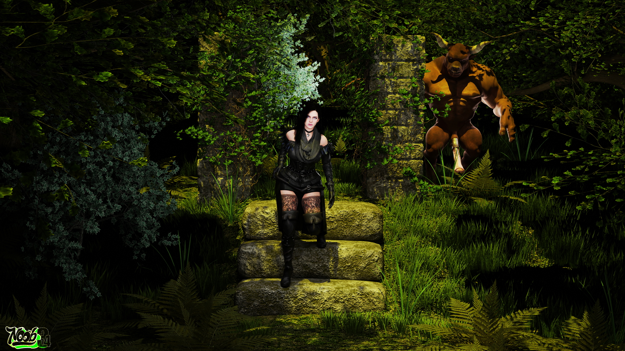 Yennefer x Minotaur Yennefer di Vengerberg Yennefer (witcher) Huge Cock Horsecock Monster 15