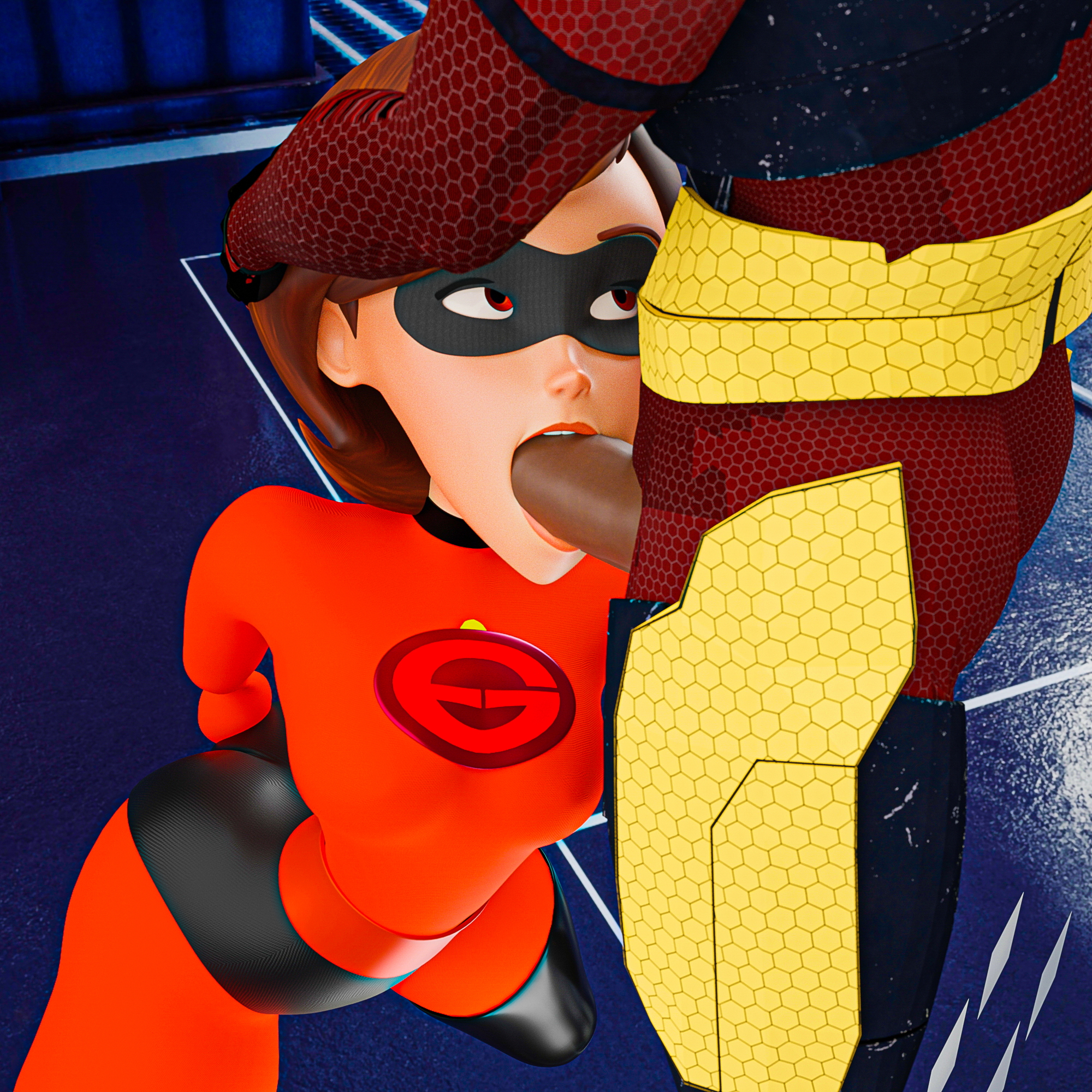 Elastigirl May Actually Be Enjoying Being Captured By The Villian The Incredibles Helen Parr Elastigirl Disney 1girl Rule34 Oral Oral Sex Blowjob Superhero Disney Porn Straight R34