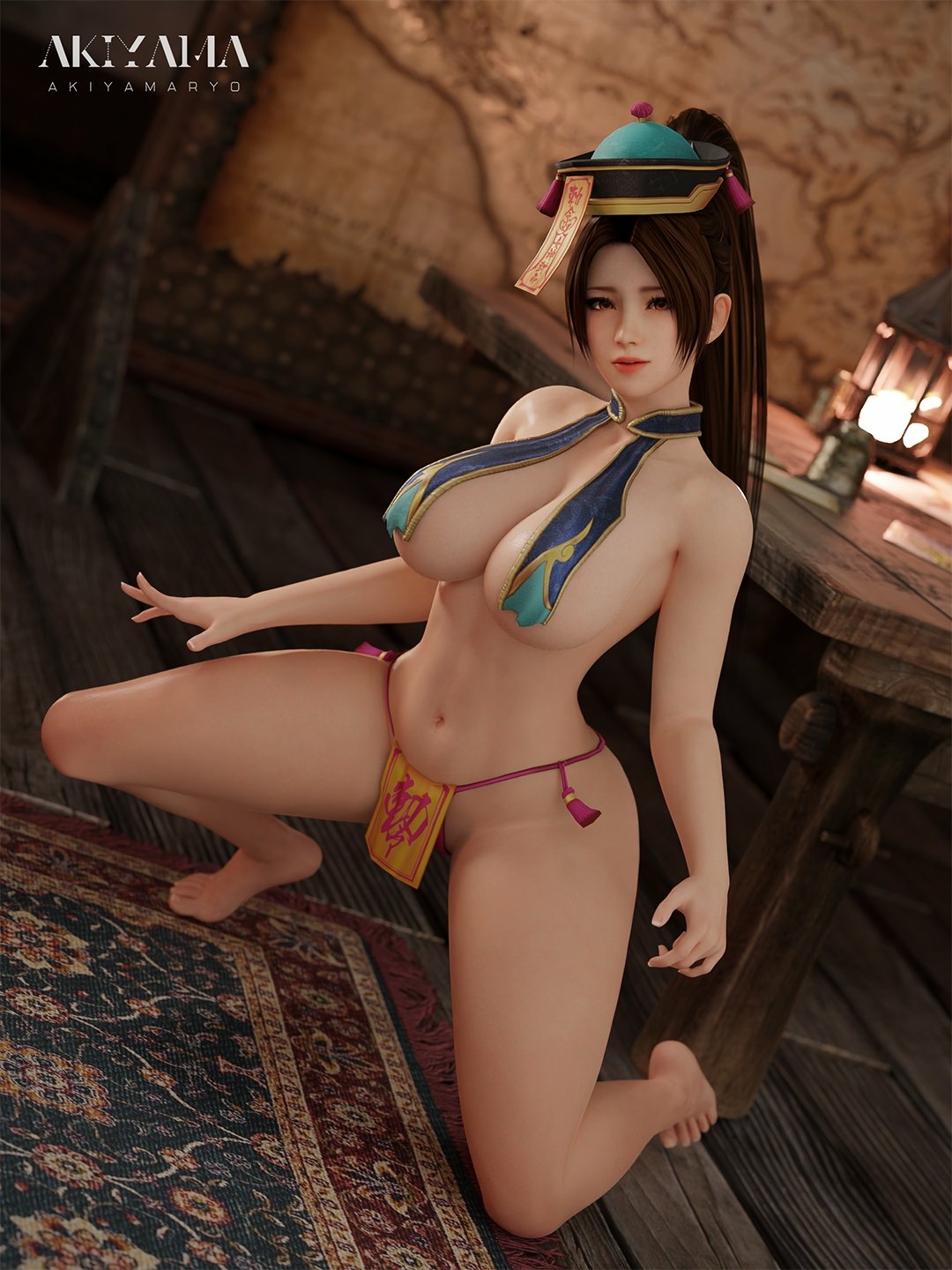 Mai's new clothes Dead Or Alive Mai Shiranui 3d Porn 3d Girl Nsfw Big boobs Half Naked Pussy Big Tits