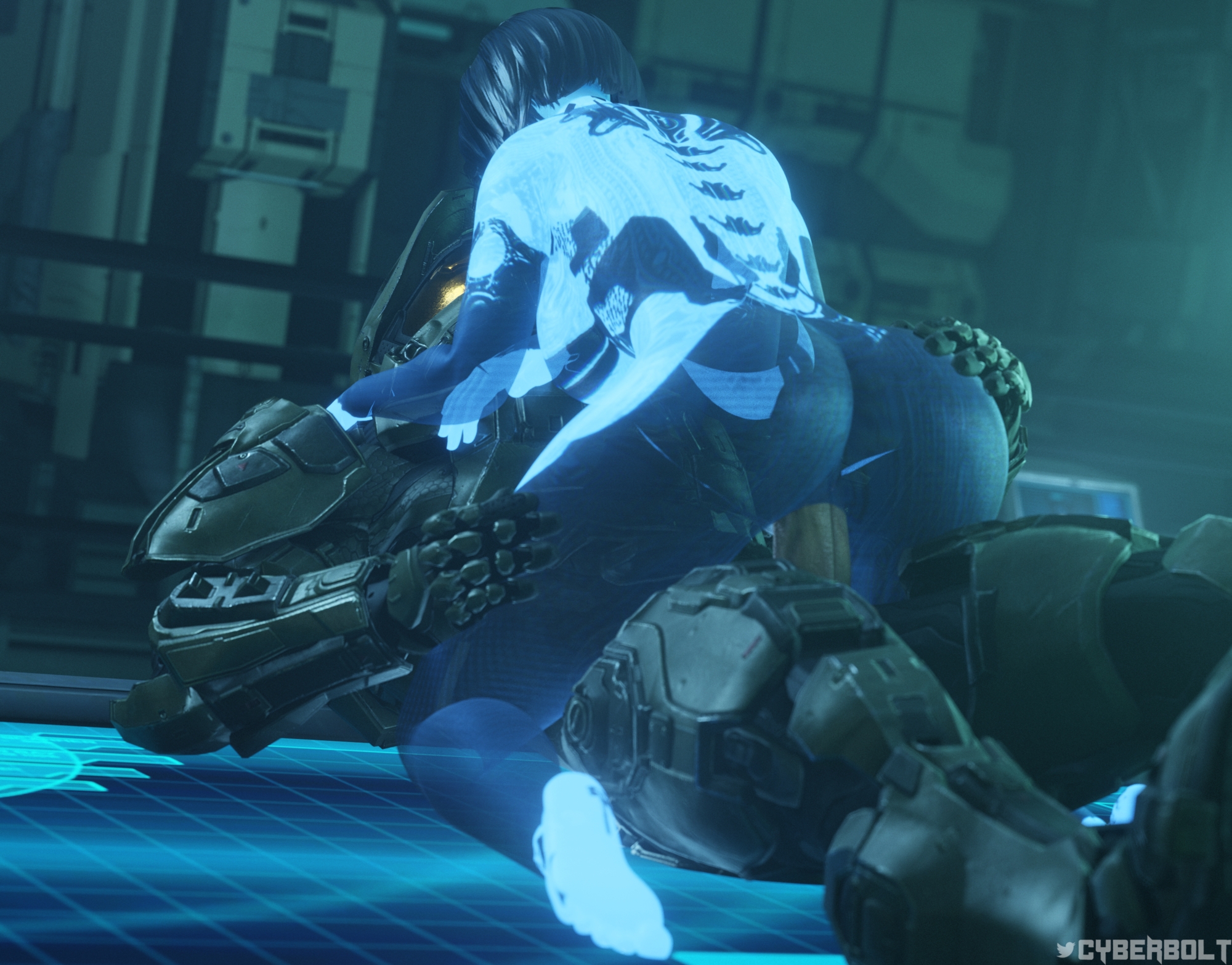 Halo 4 Master Chief and Cortana Alone Time Halo Halo 4 Master Chief Cortana 1boy1girl Blowjob Missionary Big Tits Big Breasts Big Ass Thicc Thighs Thick 6