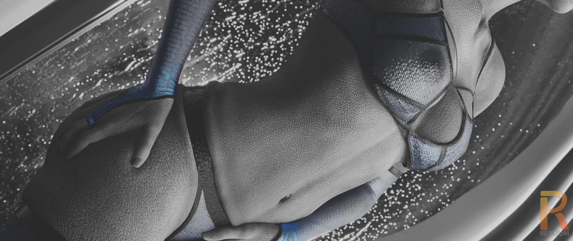 LIARA PINUP PART 1 Liara T'soni Liara T Soni Liara Mass Effect Asari (mass Effect) Pink Nipples Pinup Pregnant Lingerie Sexy Lingerie Nude Partially_nude Black And White Gloves Stockings 7
