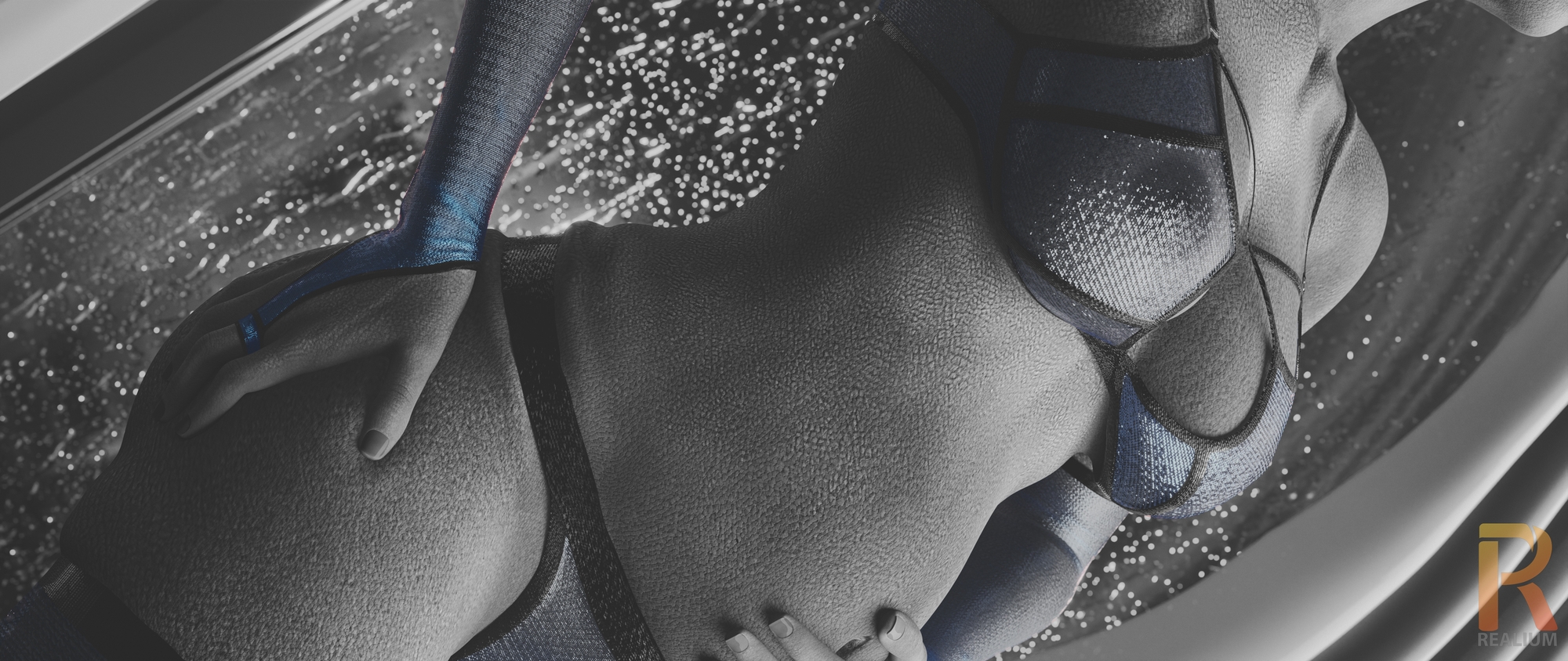 LIARA PINUP PART 1 Liara T'soni Liara T Soni Liara Mass Effect Asari (mass Effect) Pink Nipples Pinup Pregnant Lingerie Sexy Lingerie Nude Partially_nude Black And White Gloves Stockings 13