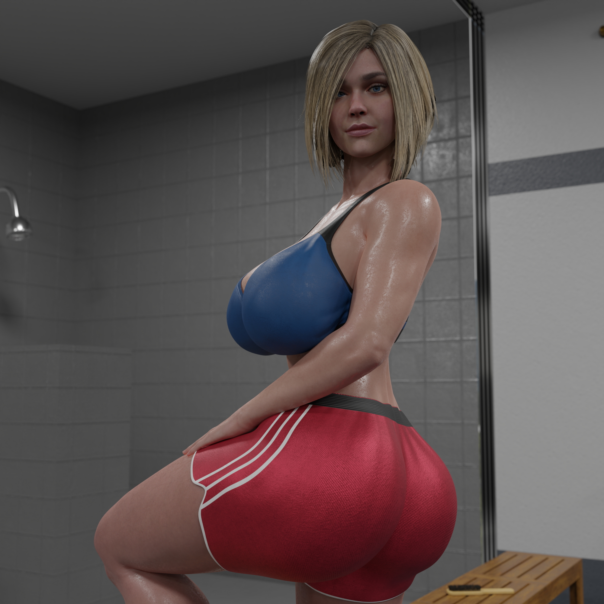 Power Girl Shower Portrait Power Girl  7