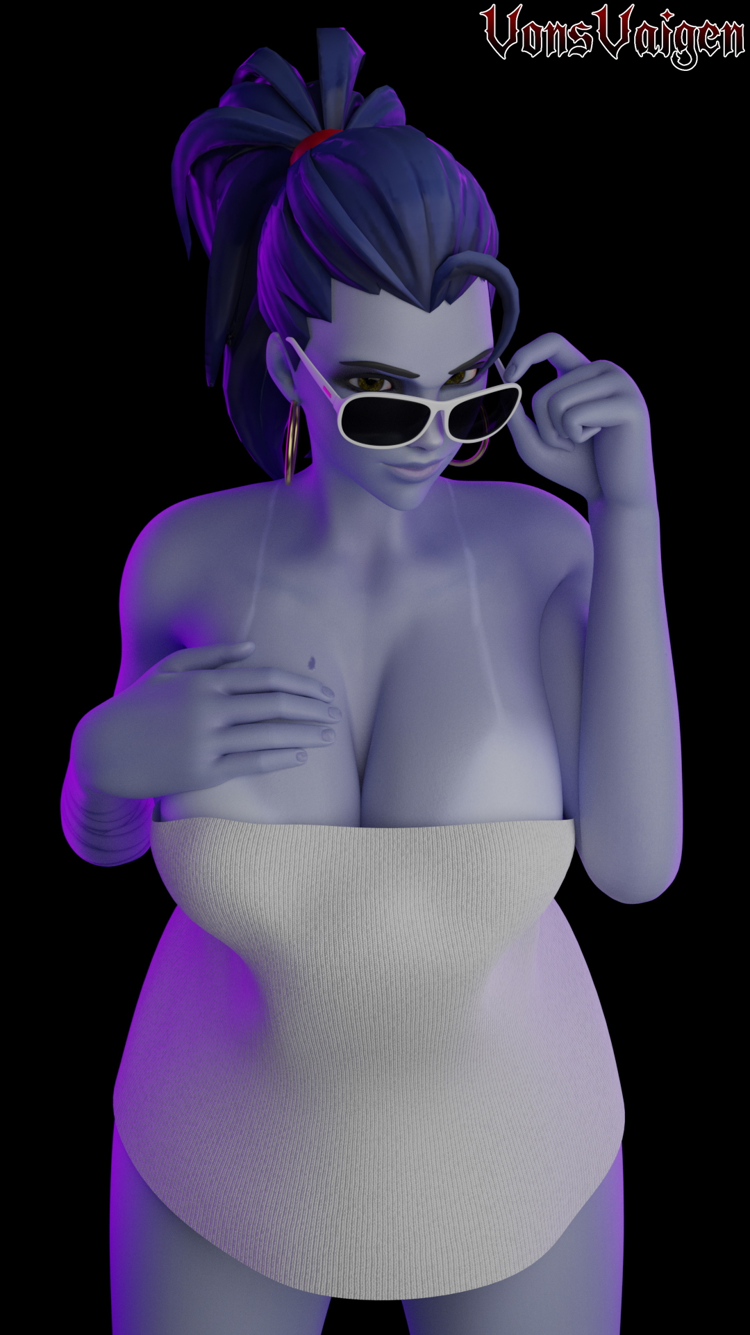 Widowmaker in towel Widowmaker Widowmakeroverwatch Sexy Big Tits Big Breasts