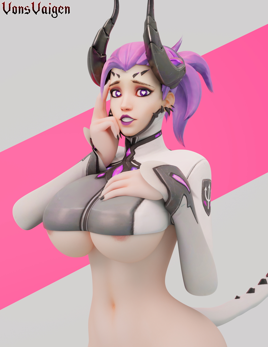 I made the 3D version of a Mercy imp drawing made by nekitoototo.