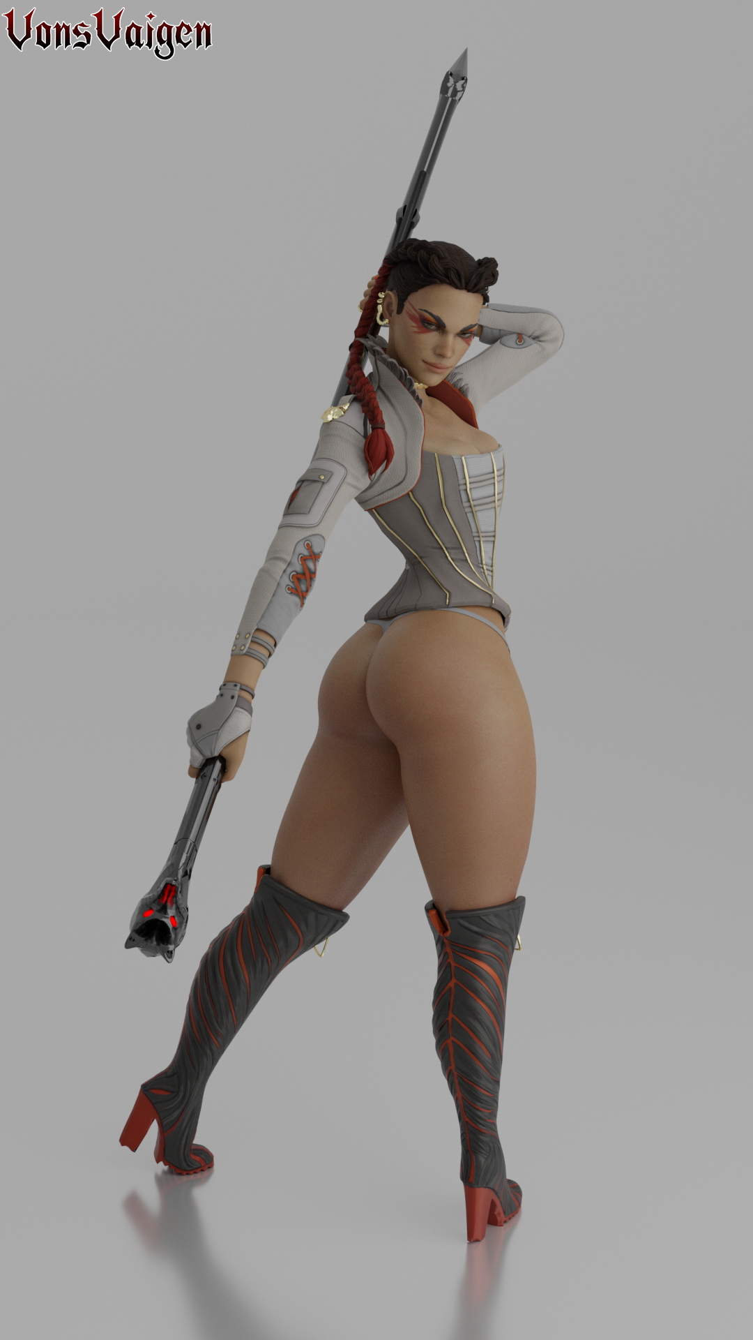 Loba, Sexy and Ready Loba Loba Apex Thicc Thick Thighs Big Booty Booty Butt Thong High Heels