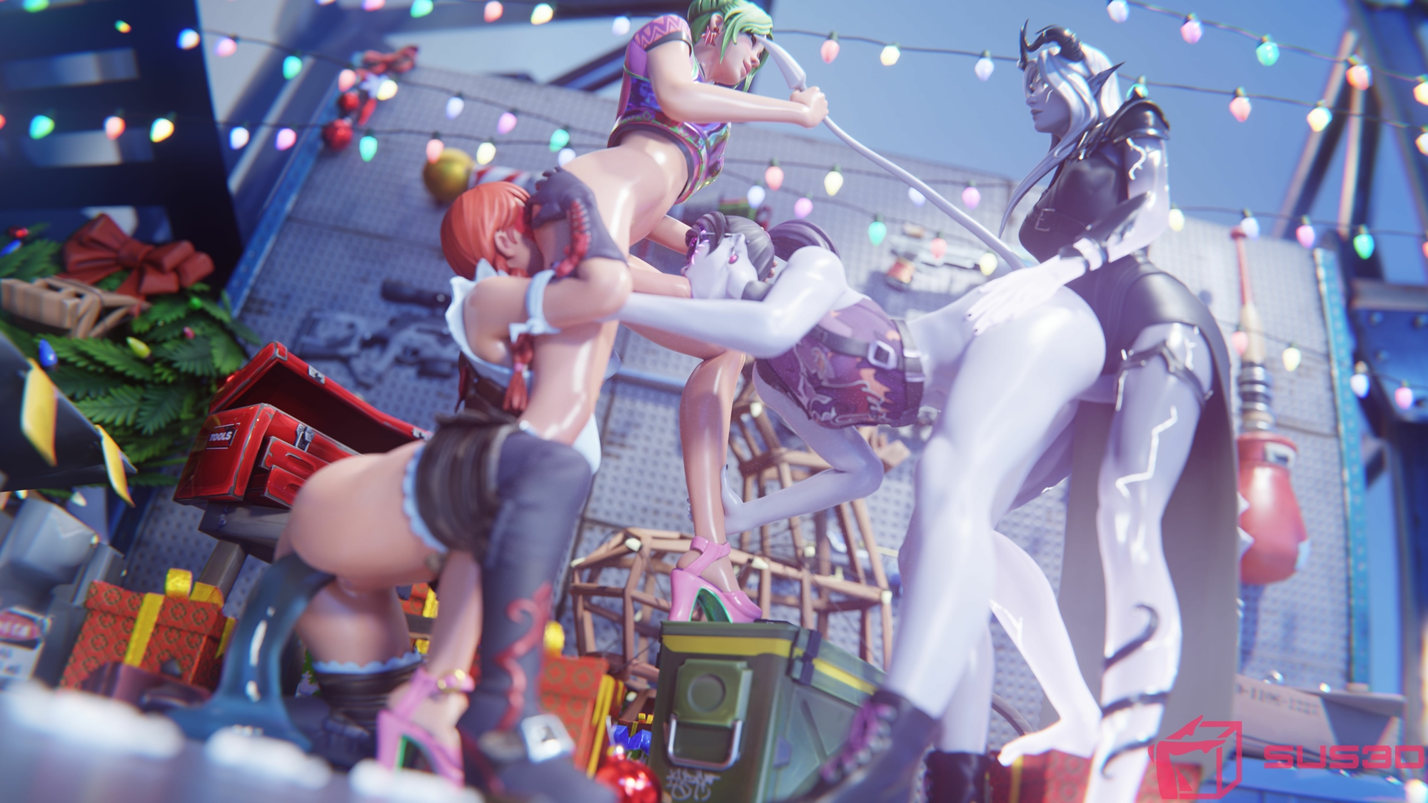 Fortnite christmas Fortnite Zoey (fortnite) Fable (fortnite) Nightsurf Bomber Etheria Futa Long Legs Double Penetration Dildo 3