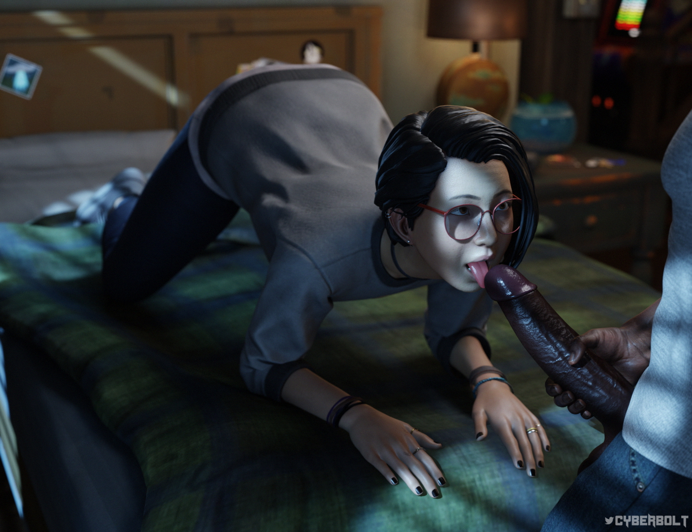 Alex Chen Invites a Friend over... Alex Chen Life Is Strange 1boy1girl Bbc Big Cock Big Ass Cum Cum Inside Cum In Mouth