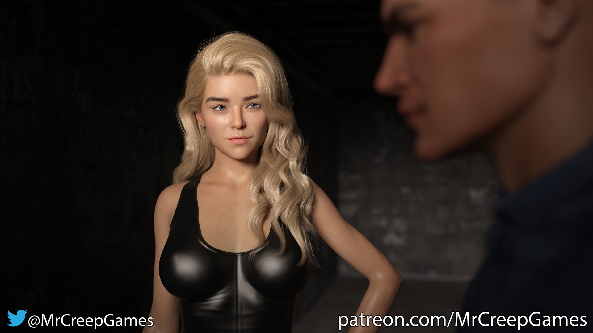 Concept Render #20 (For my first Visual Novel)  3d Porn 3d Girl Nsfw 3dnsfw Sexy Hot Nude Big boobs Pinup Pose Cute Teen