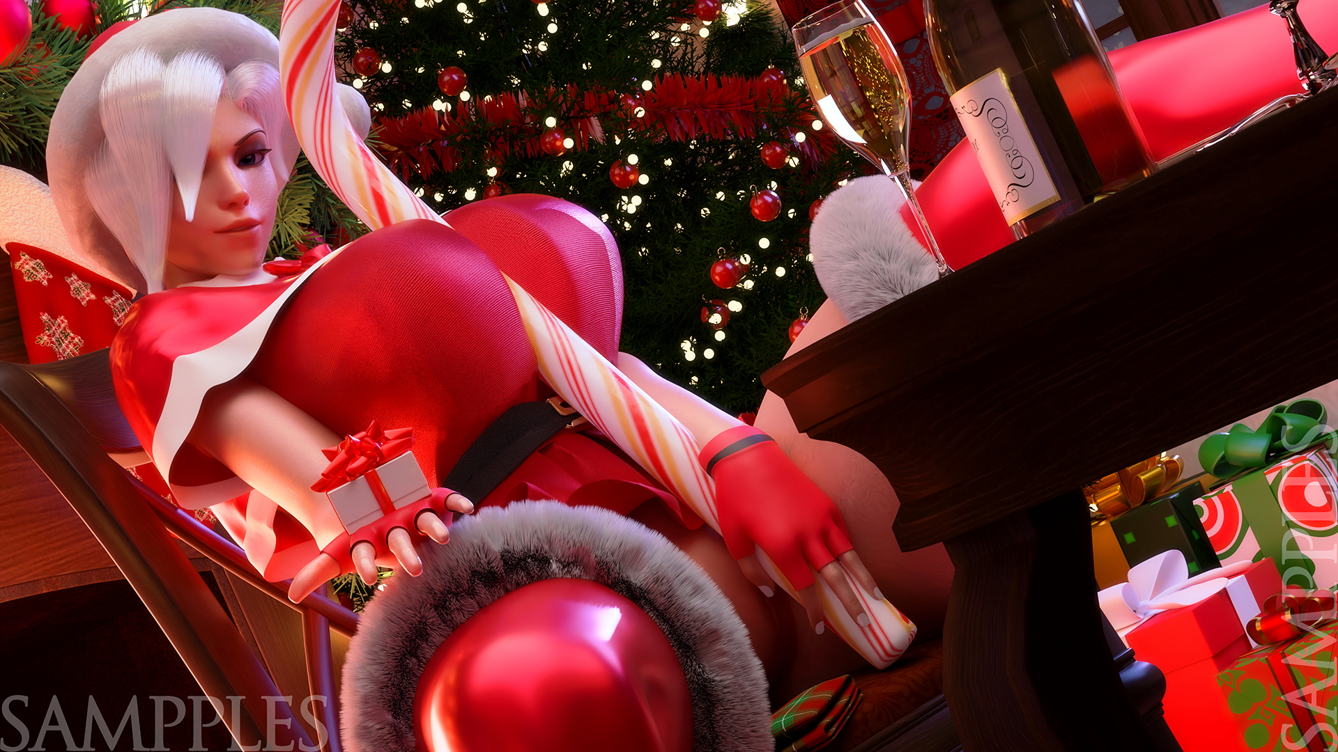 MERCY CHRISTMAS Mercy Overwatch Nsfw 4
