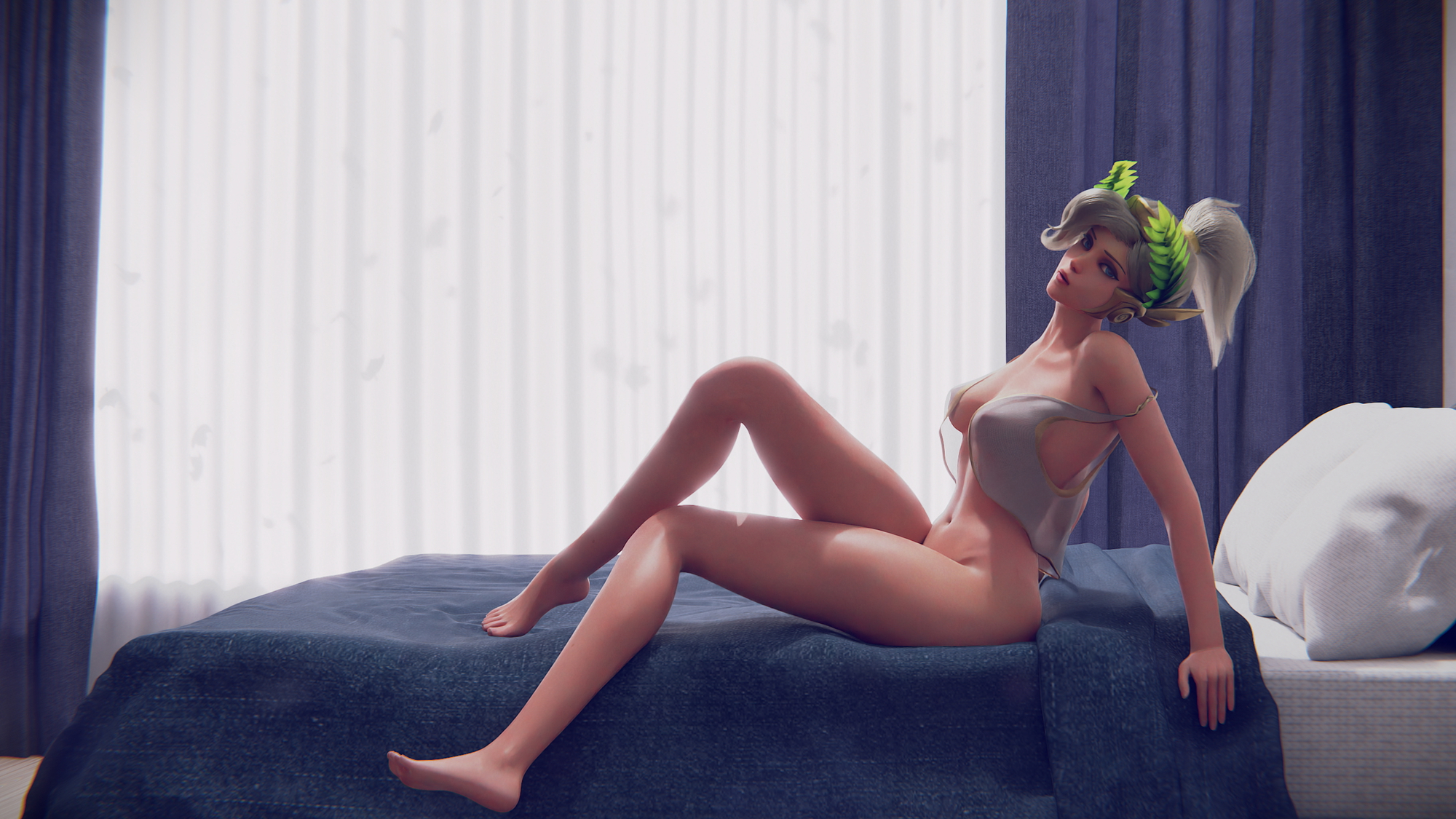 Afternoon with Mercy Overwatch Mercy 3d Porn Videogame Nude Naked Fellatio Blowjob Sucking Cock Licking Cock Cum In Mouth 2