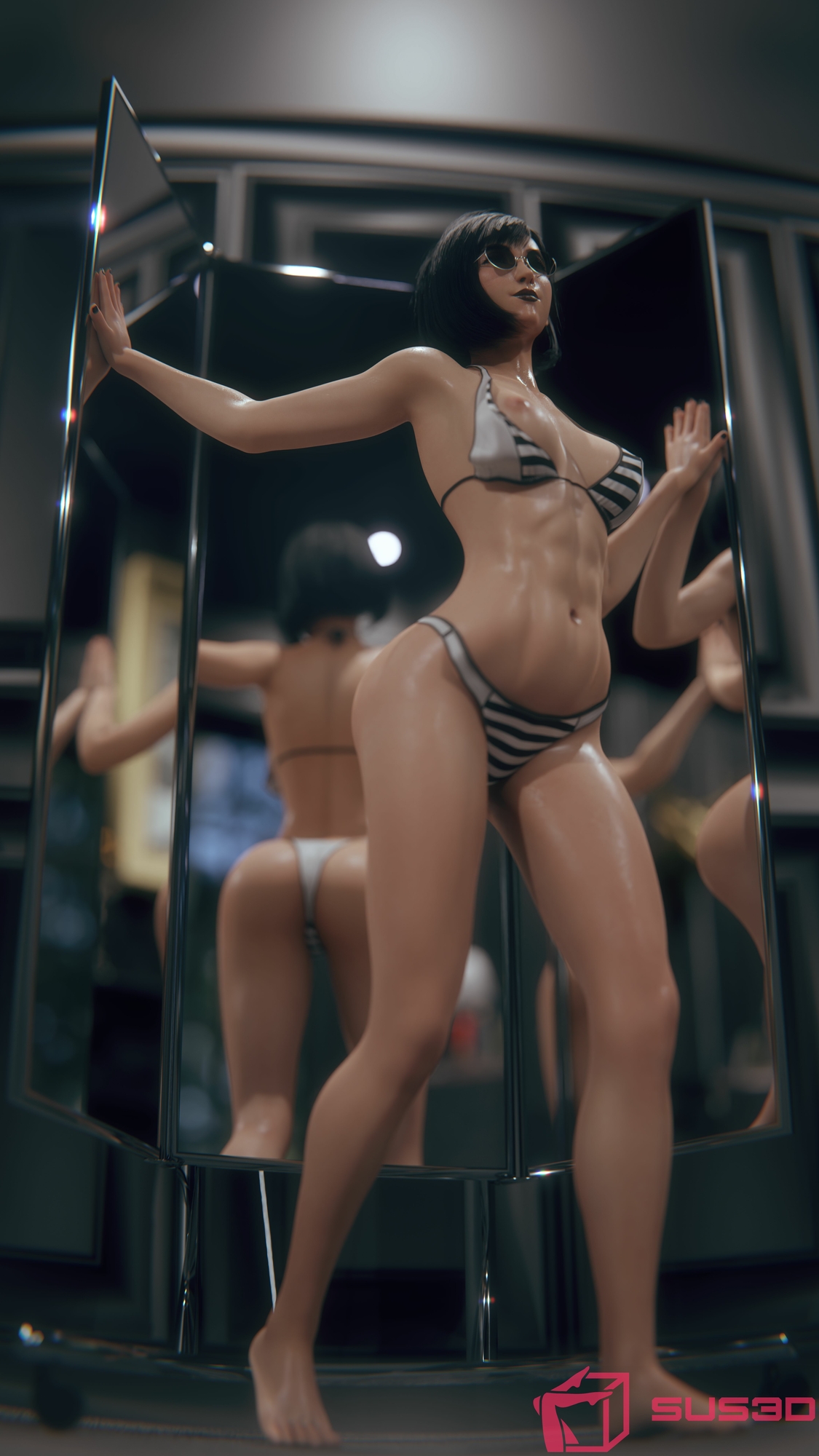 Tifa Pin-Up[01] Tifa Lockhart Legs Long Legs Feet