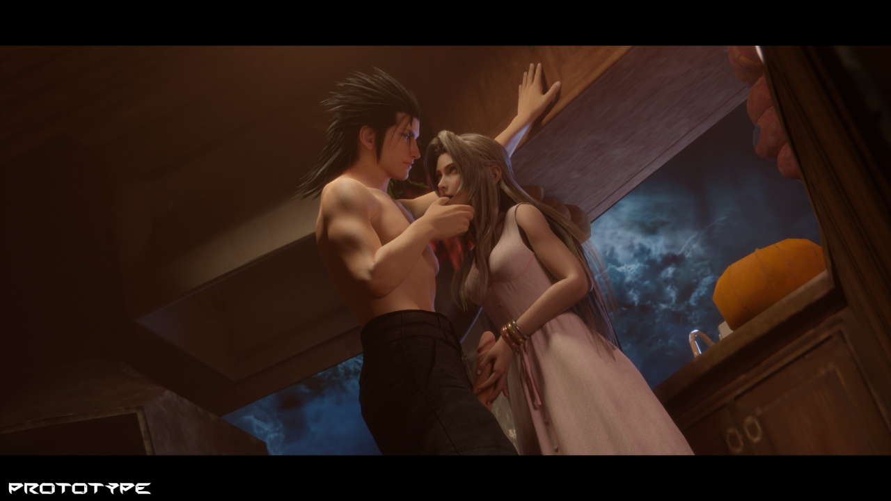 Zack&Aerith love Aerith Gainsborough Zack Final Fantasy Final Fantasy 7 Remake Final Fantasy 7 Final Fantasy VII  2