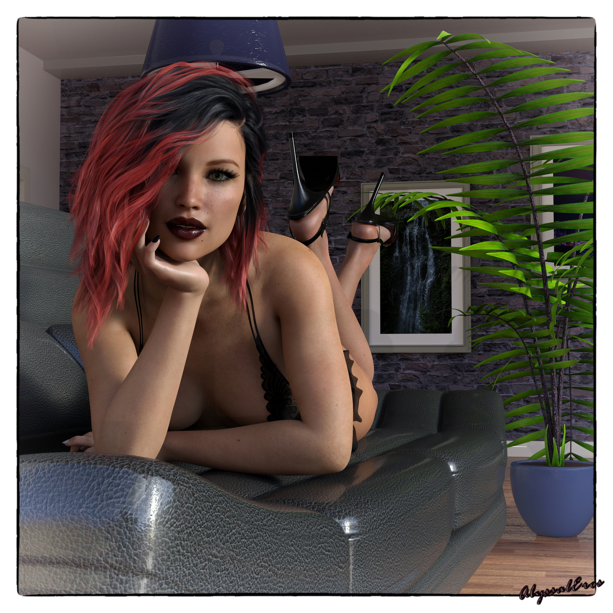 Rendered in Iray with DAZ 4.14. Postwork in Photoshop.