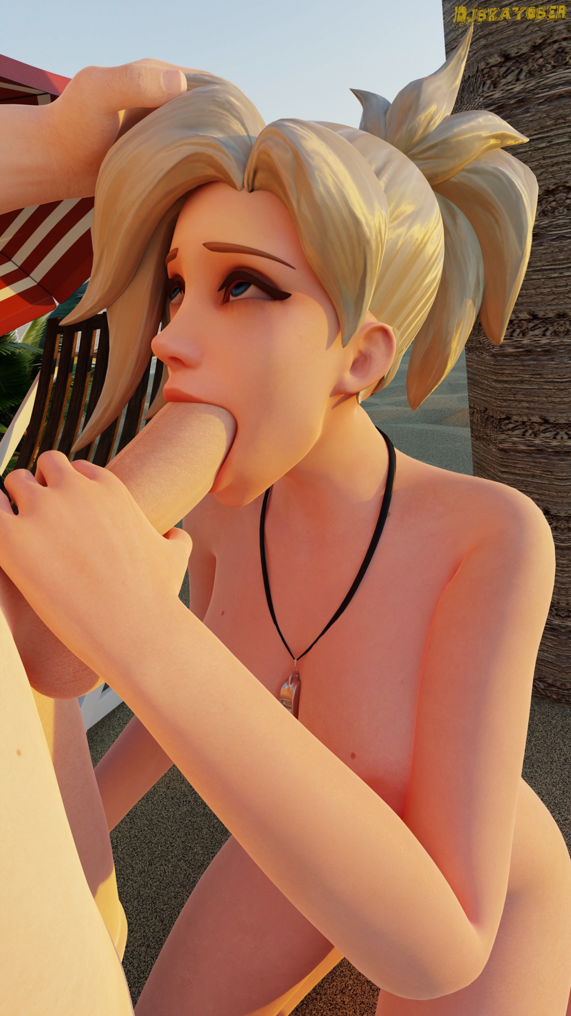 Inviting moment on the beach, part 5.1 (The end) Mercy Mercyoverwatch Overwatch Nsfw Rule34 Rule 34 Blender3d Blendernsfw 3dnsfw Artshare 2