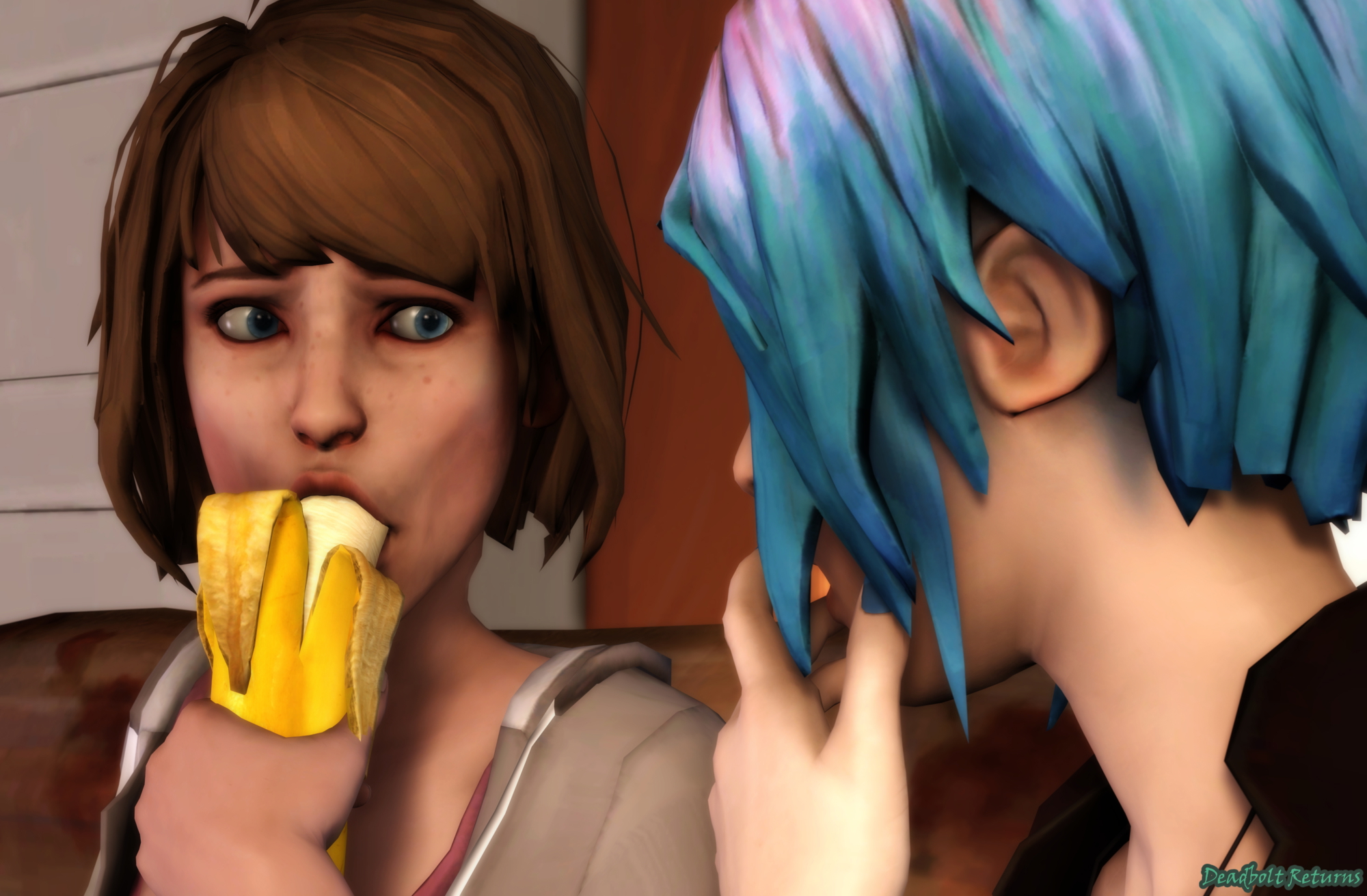 Banana-latio Max Caulfield Chloe Price Life Is Strange Life Is Strange Max Sfm Source Filmmaker Rule34 Rule 34 3d Porn 2