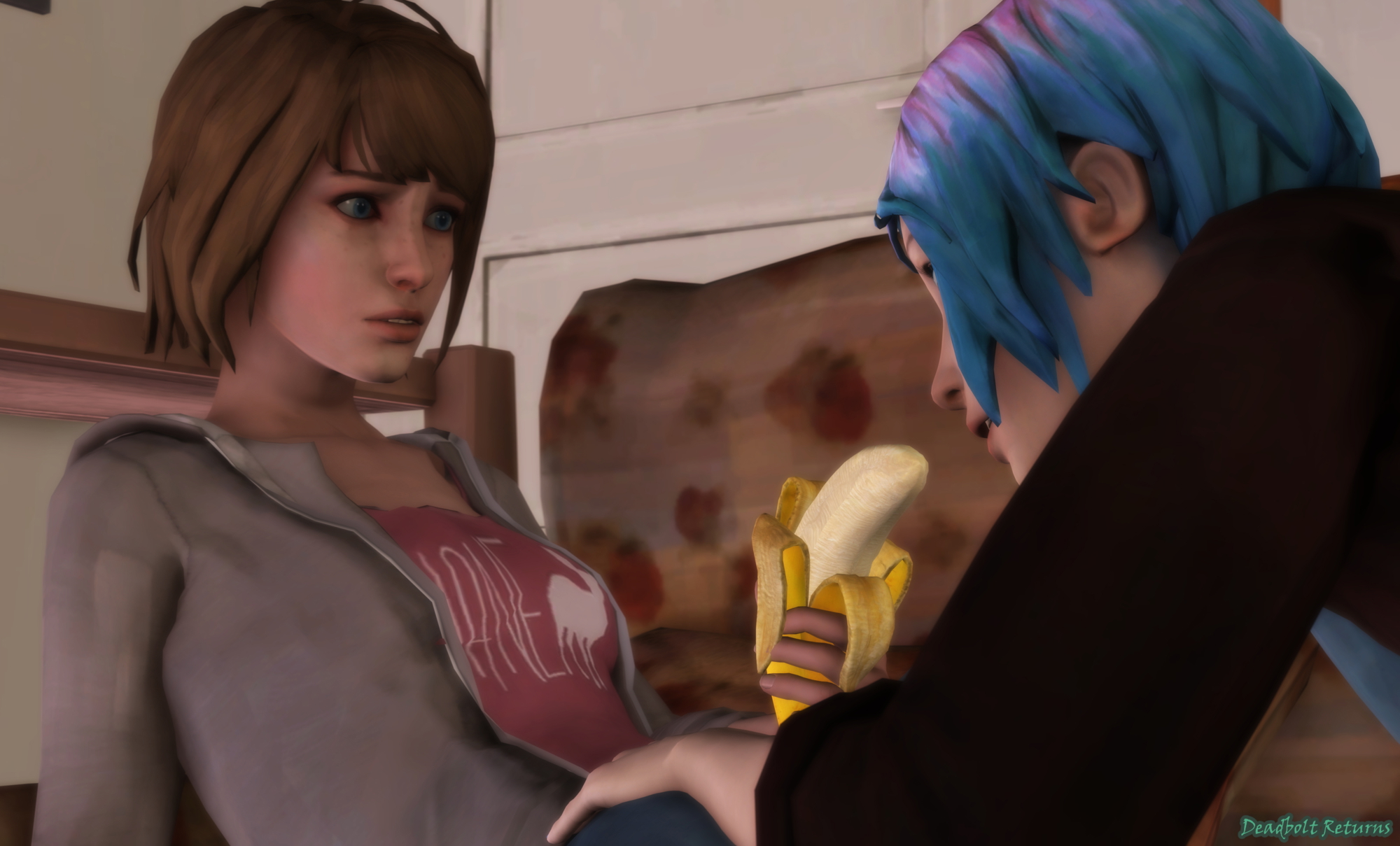 Banana-latio Max Caulfield Chloe Price Life Is Strange Life Is Strange Max Sfm Source Filmmaker Rule34 Rule 34 3d Porn 3