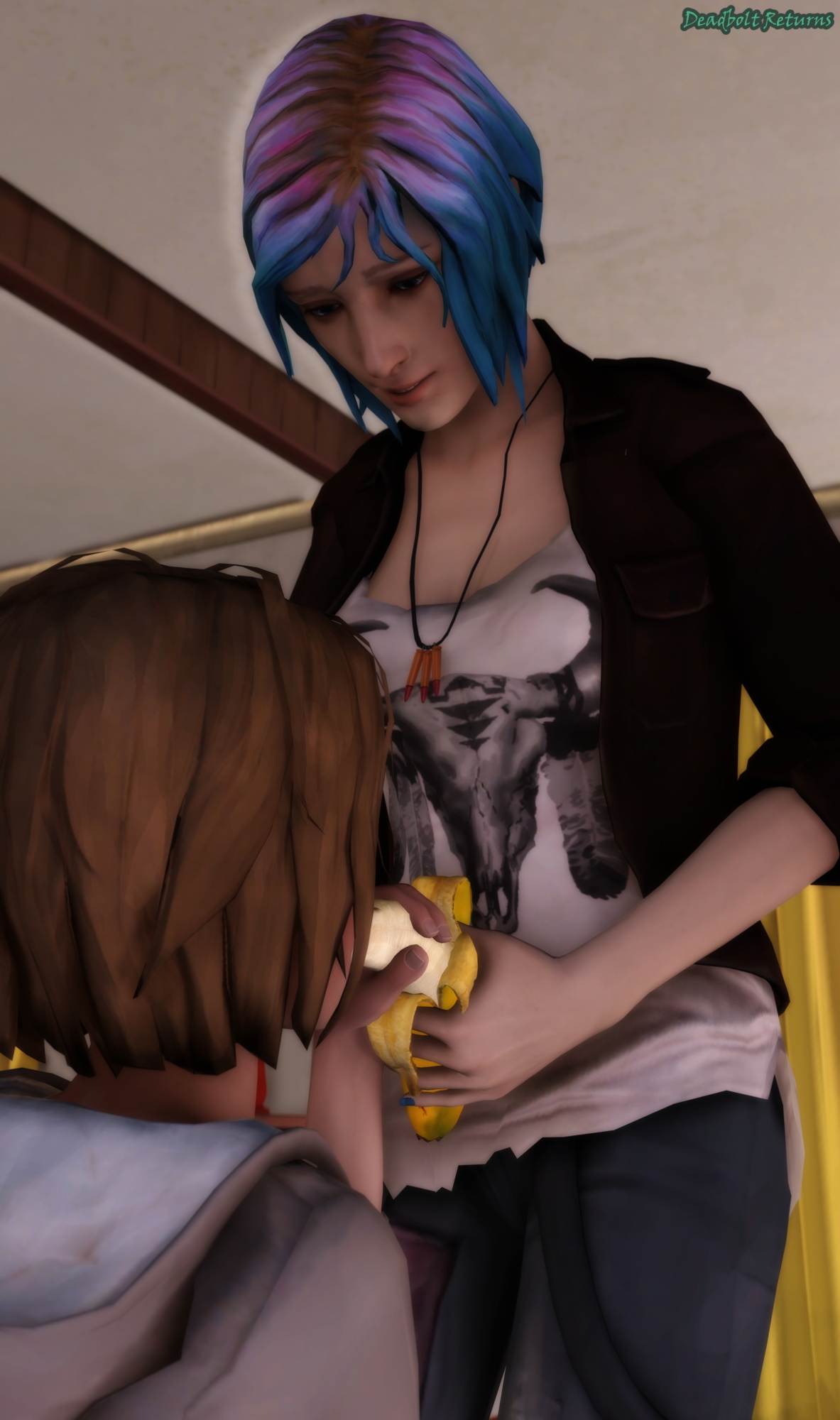 Banana-latio Max Caulfield Chloe Price Life Is Strange Life Is Strange Max Sfm Source Filmmaker Rule34 Rule 34 3d Porn 9