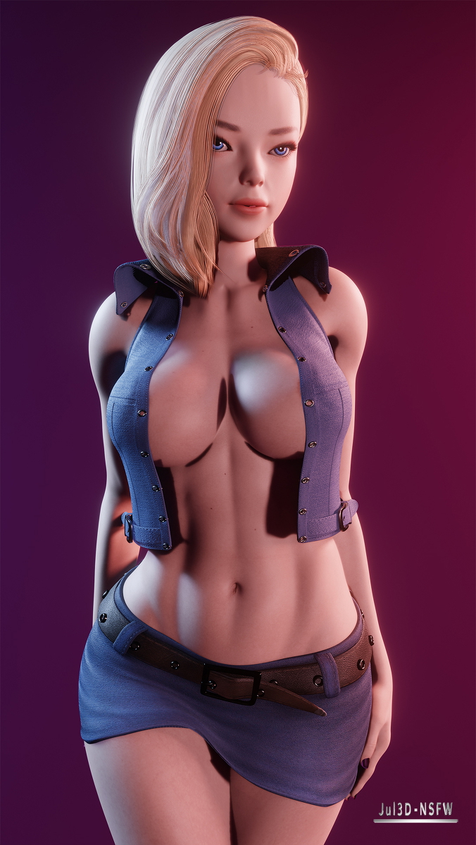 C18 Naked hot poses Dragonball C18 (dragonball) Dragonball Sexy Naked Hot Outfit Clothing Teen Big Tits 5