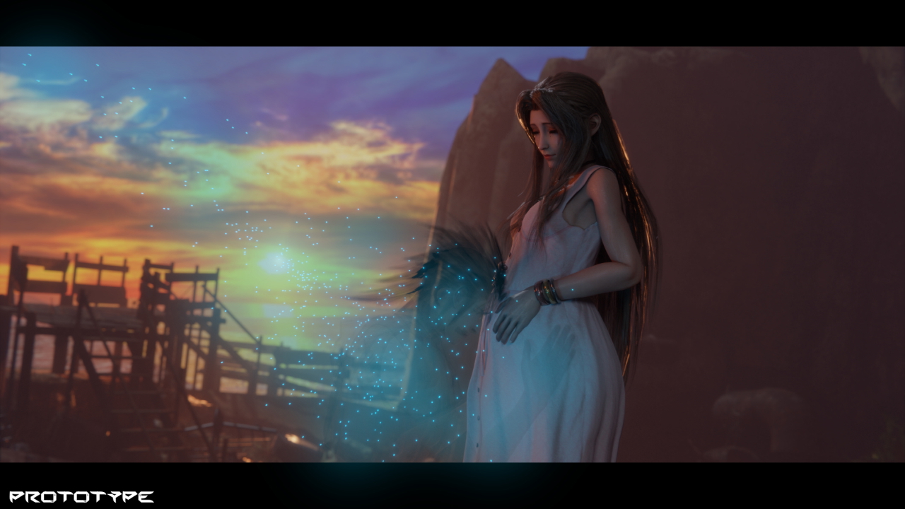 Zack&Aerith love Aerith Gainsborough Zack Final Fantasy Final Fantasy 7 Remake Final Fantasy 7 Final Fantasy VII 