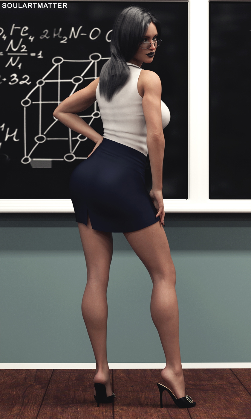 Hot Teacher Original Original Character Uniform Teacher Brunette Feet Big Booty
