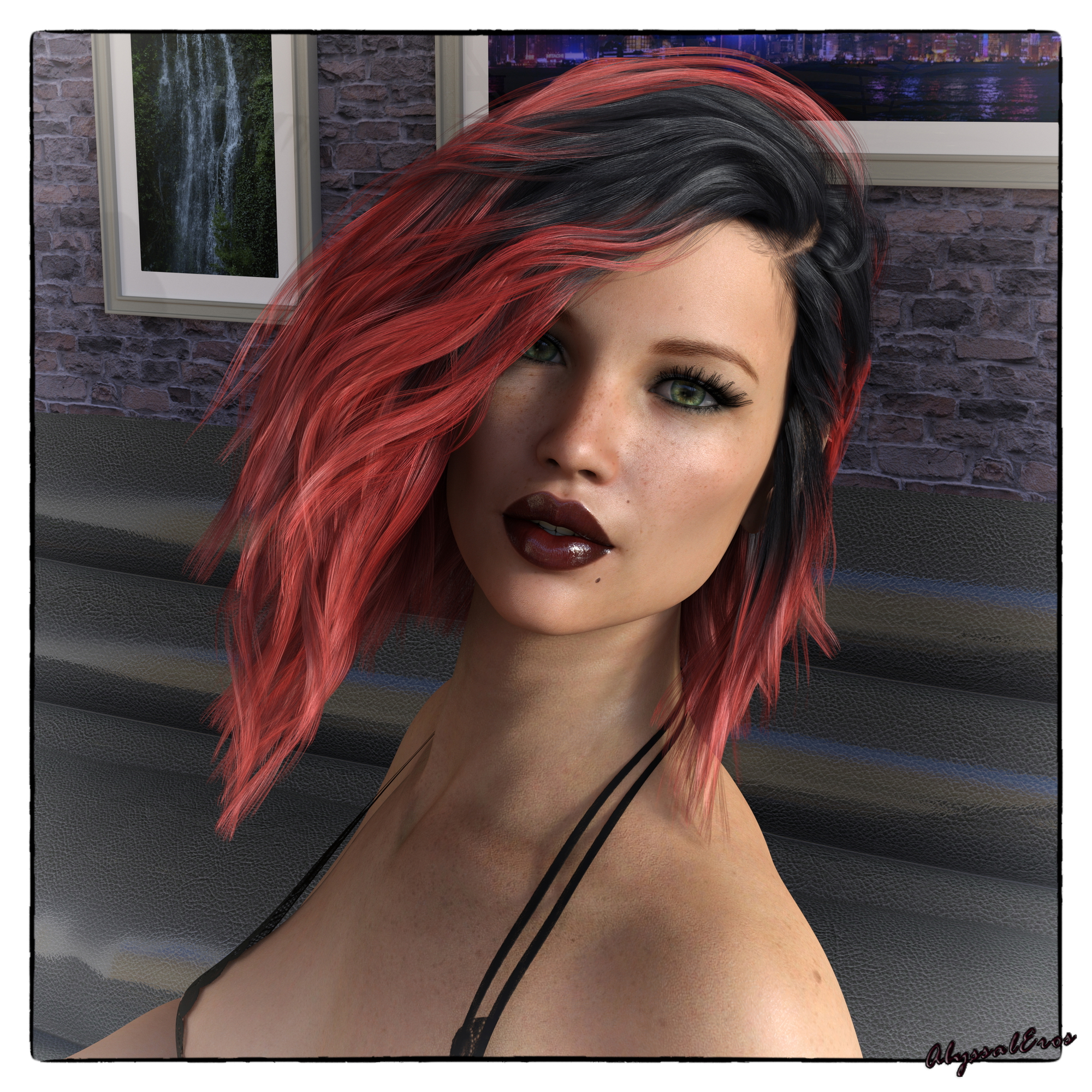 Rendered in Iray with DAZ 4.14. Postwork in Photoshop.