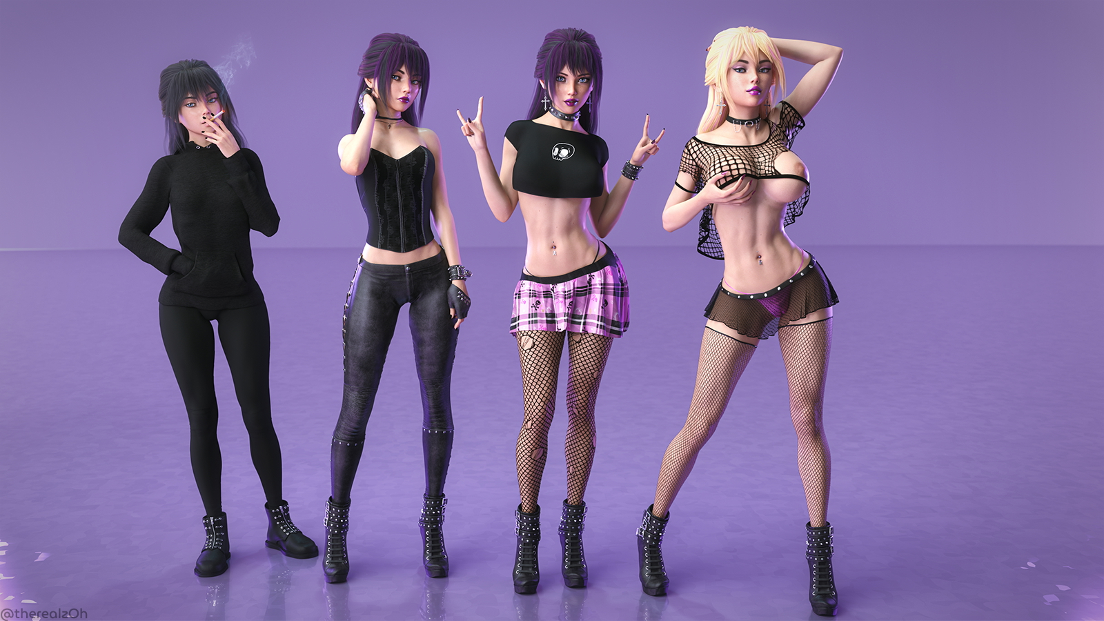 Big Tiddy Goth GF Bimbofication Original 3d Girl 3d Porn Bimbo Original Character Big Tits Big boobs Sexy