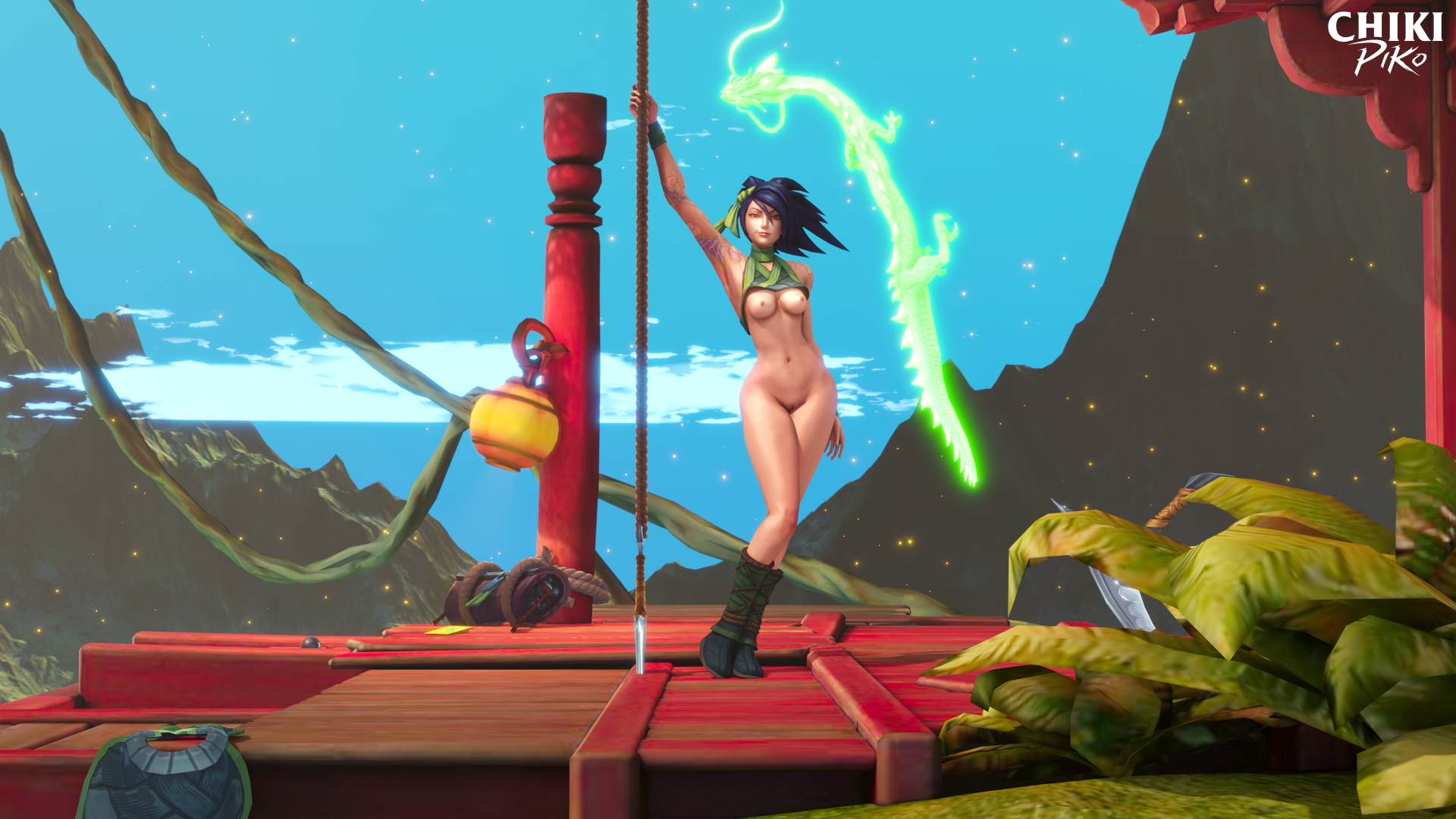 AKALI POLE DANCE Akali Legs Boobs Big Tits Big Ass Big Booty Striptease Stripper Stripping Rule34 Rule 34 Pole Dance 2