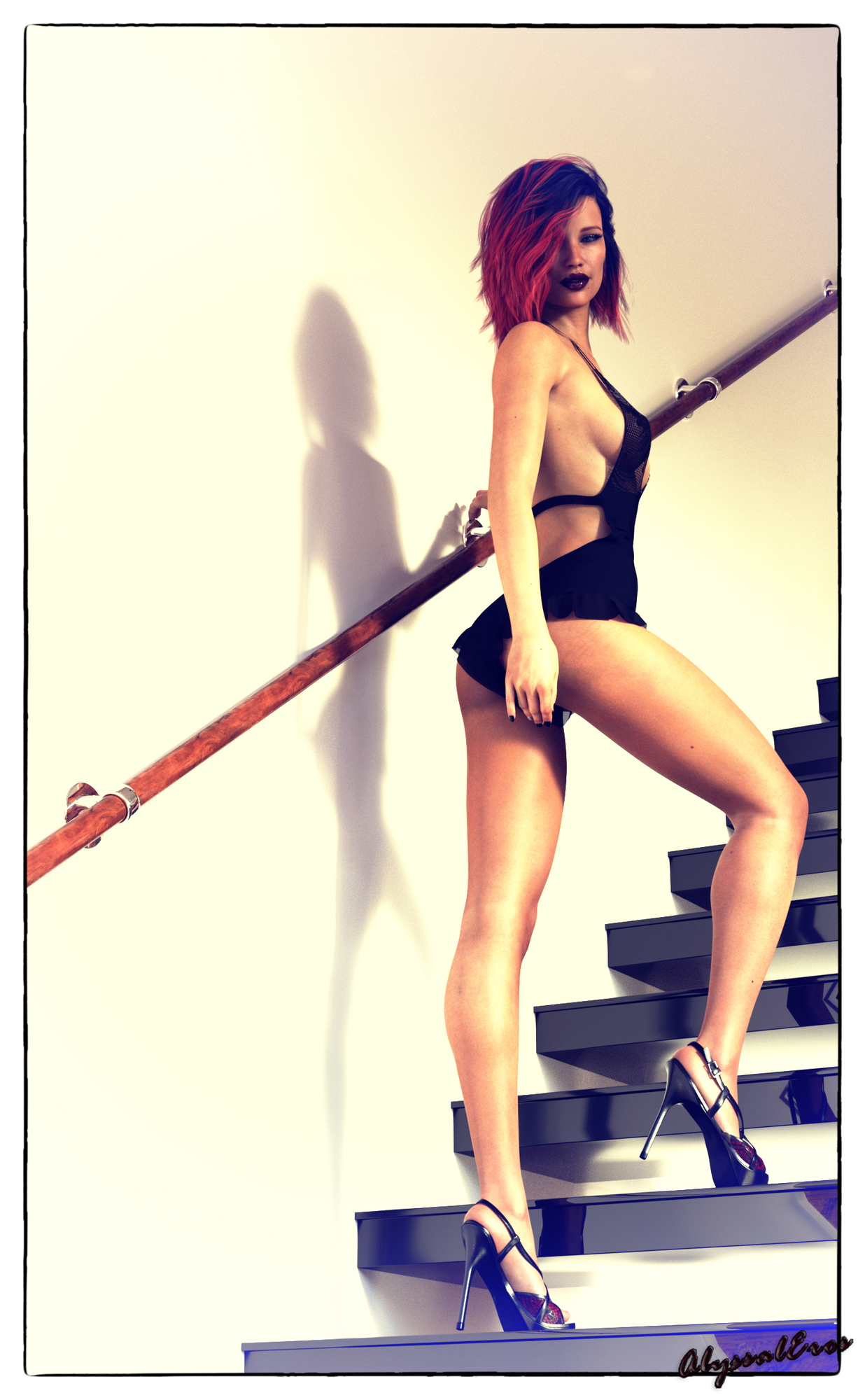 Rendered in Iray with DAZ 414 Postwork in Photoshop