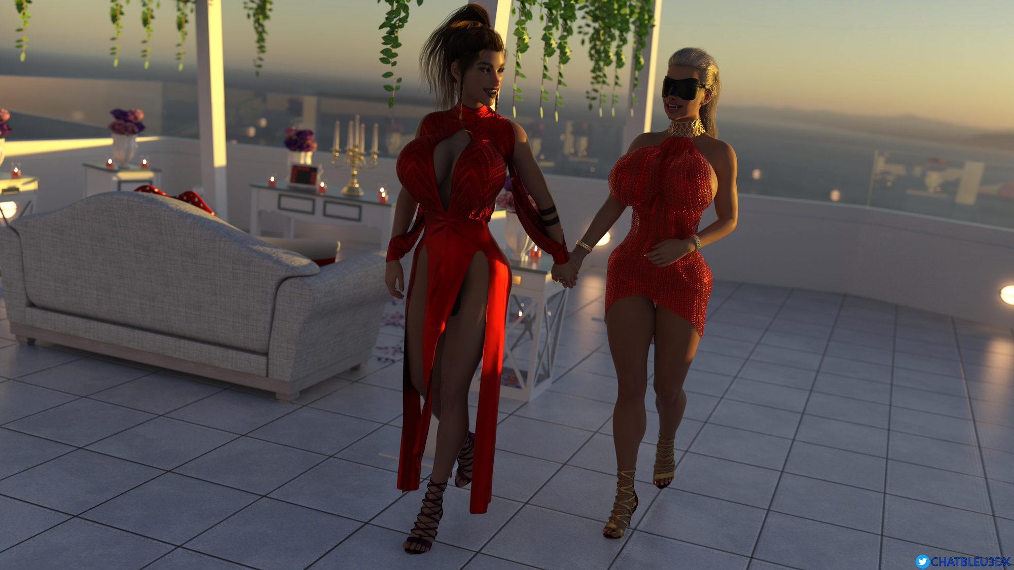 Hot Valentines Day Chatbleu3dx Chat Bleu Futa Bimbo Sex Big boobs Hot 8