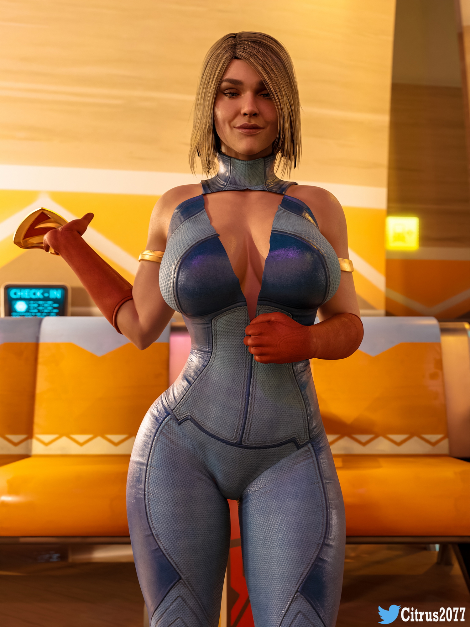 Nice bulge down there Supergirl Blender3d Clothed